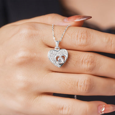 Personalized Gift For Soulmate - Heart-in-Heart Necklace - Happy Valentine's Day, Love You Forever and Always, Your Soulmate.