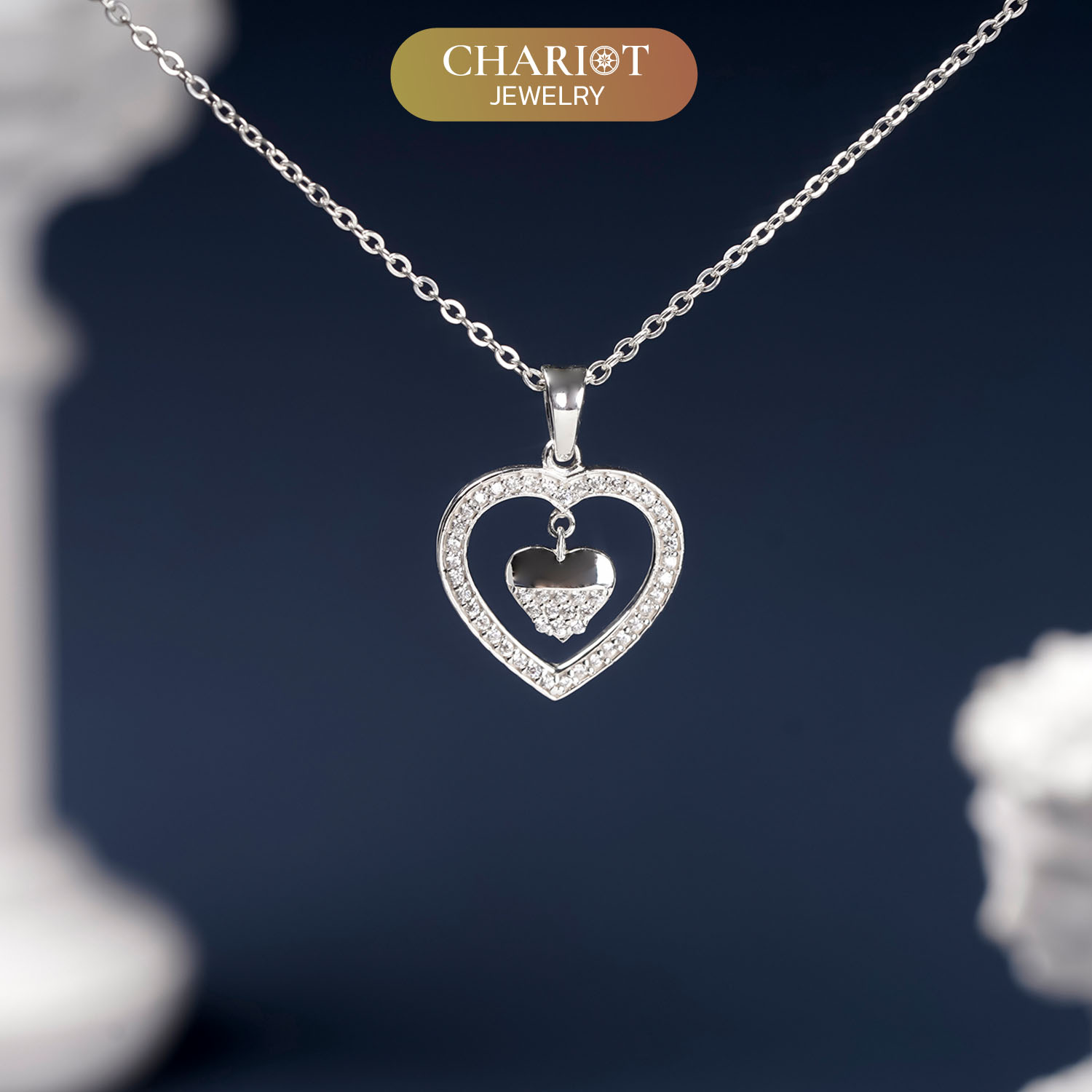 Dangle Heart Necklace