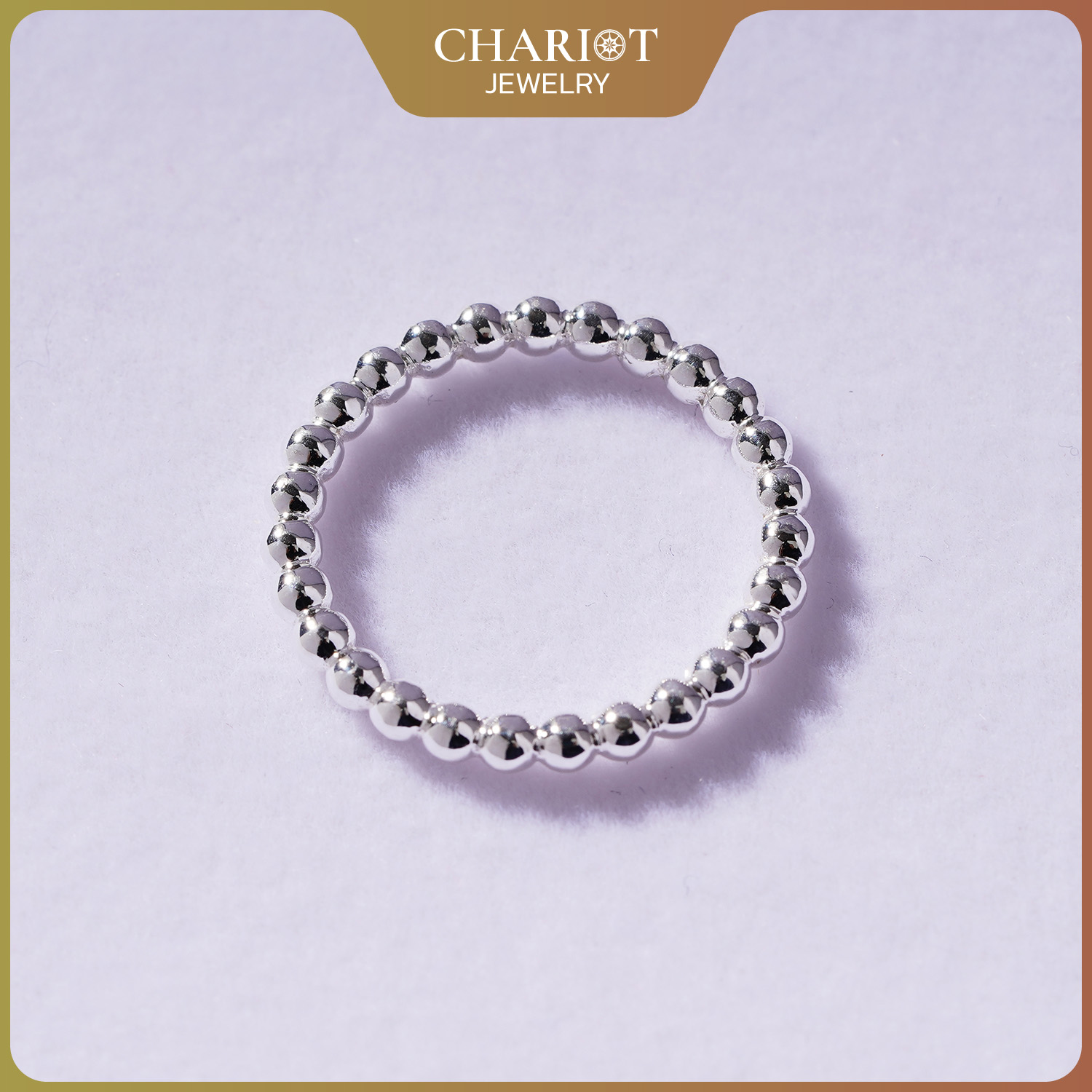 Sterling Silver Stackable Bead Ring