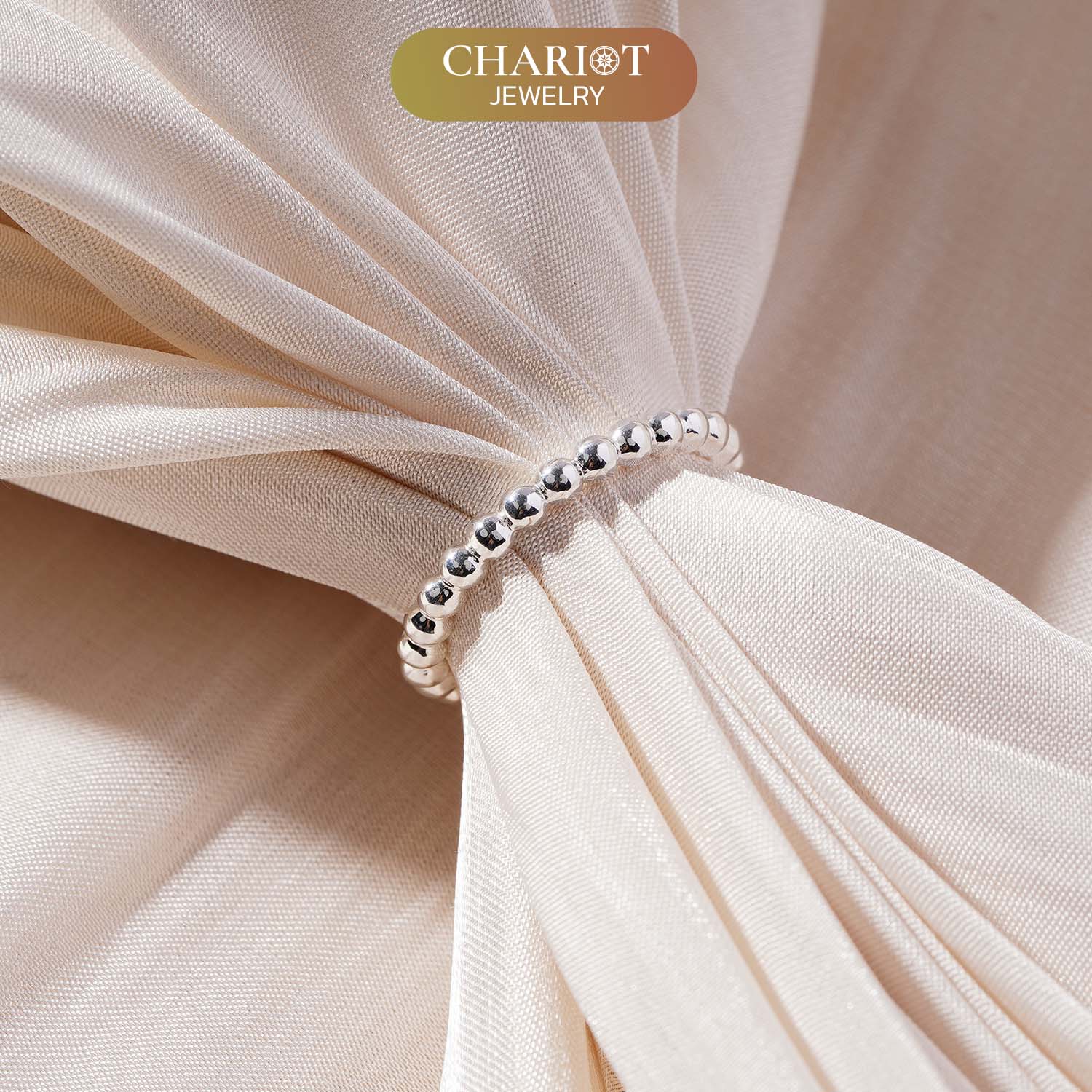 Sterling Silver Stackable Bead Ring