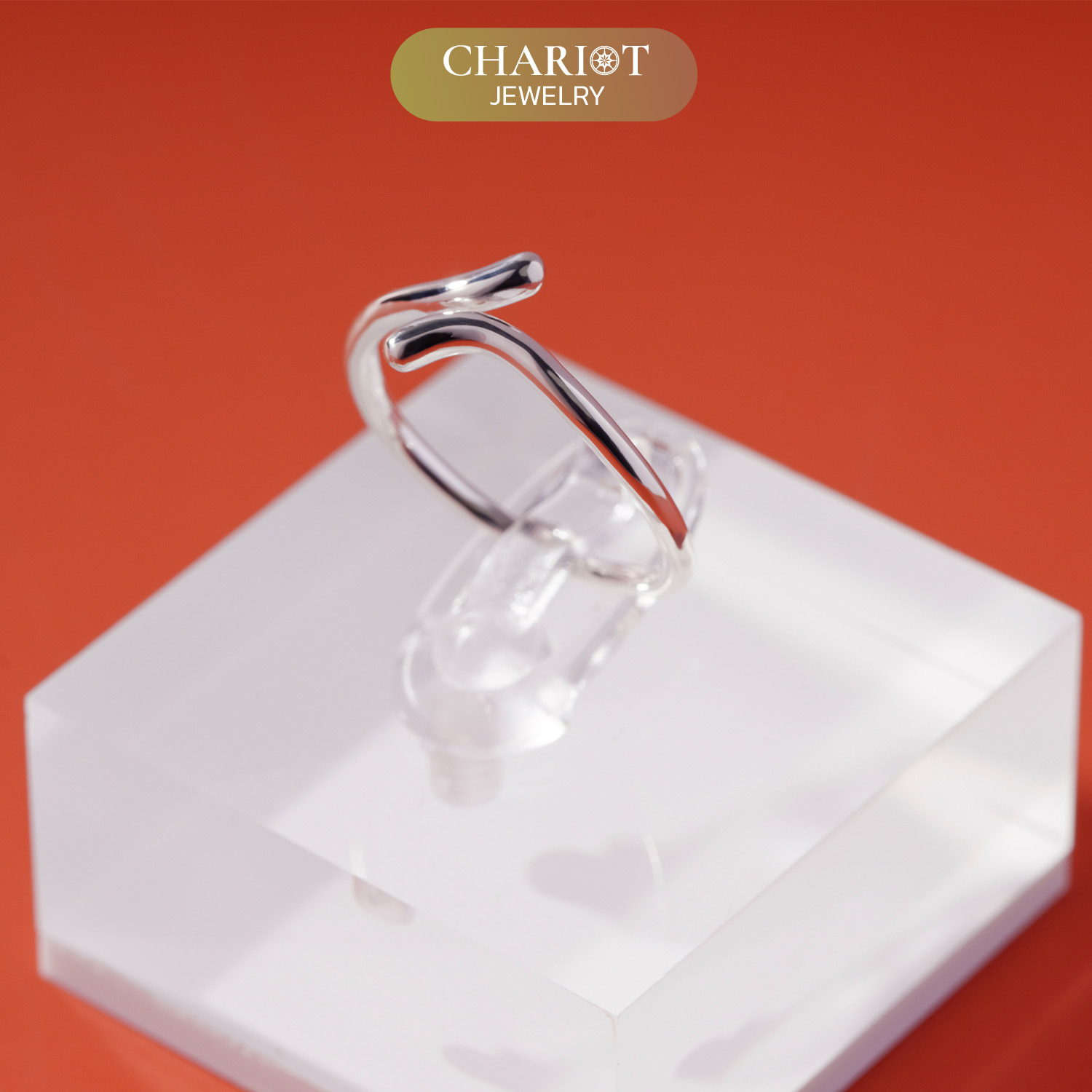 Elongated Teardrop Ring