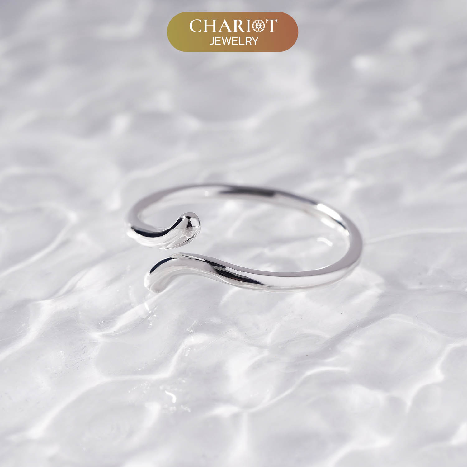 Elongated Teardrop Ring