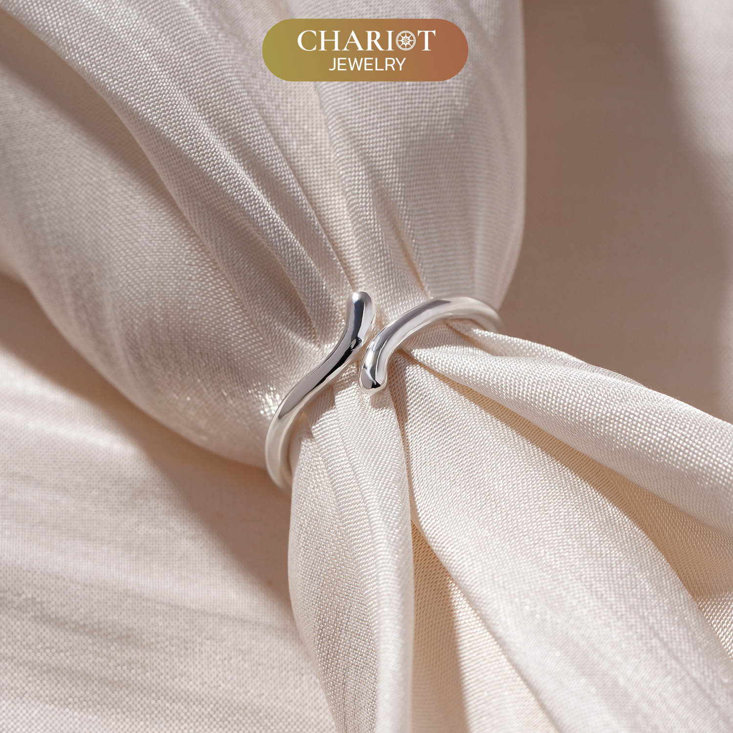 Elongated Teardrop Ring