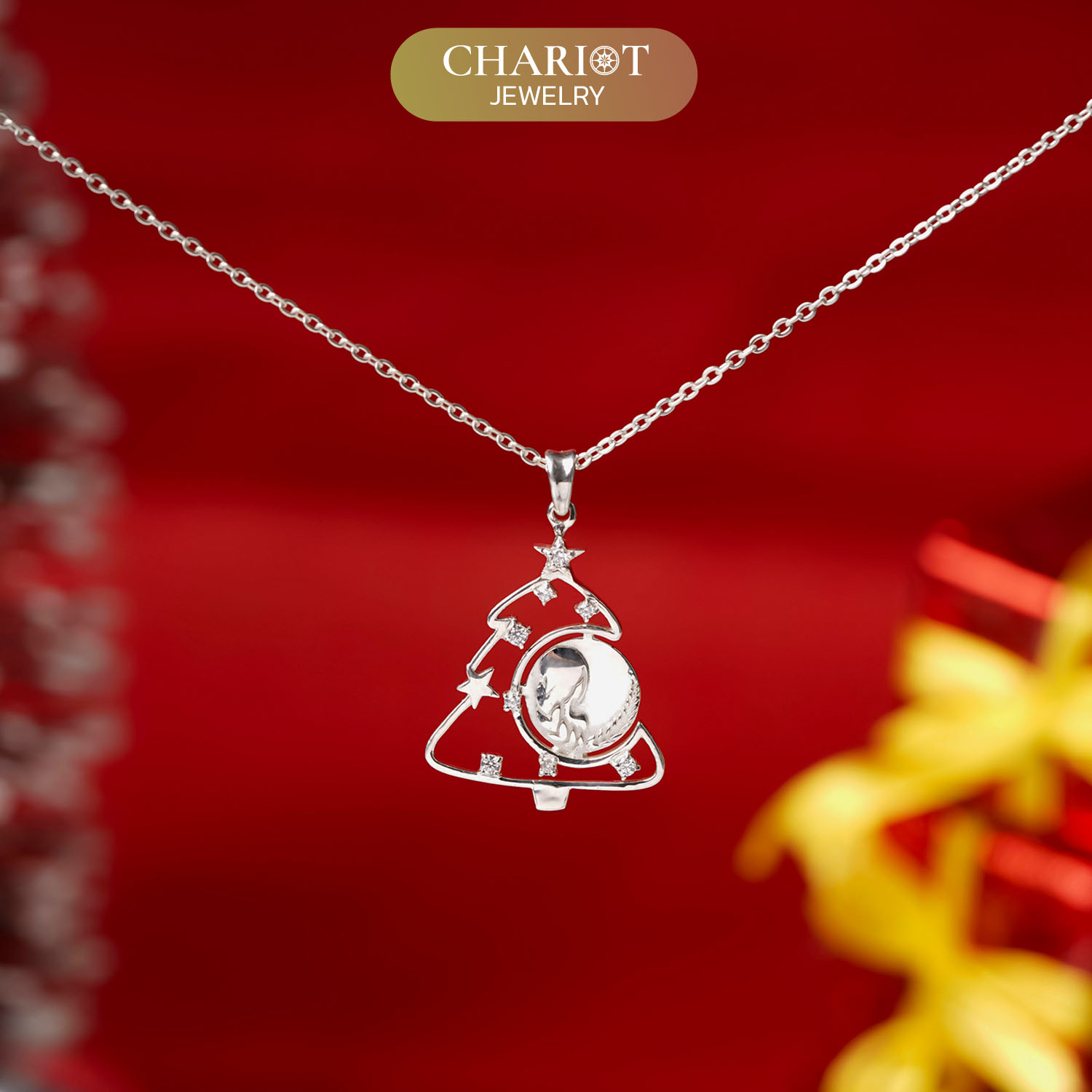 Virgo Chrismas Tree Necklace