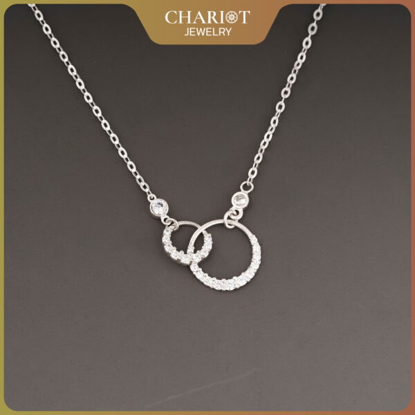 Round Hoop Dangle Necklace