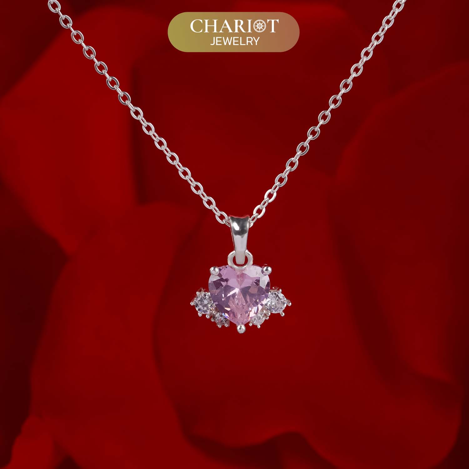 Carnation Heart Necklace