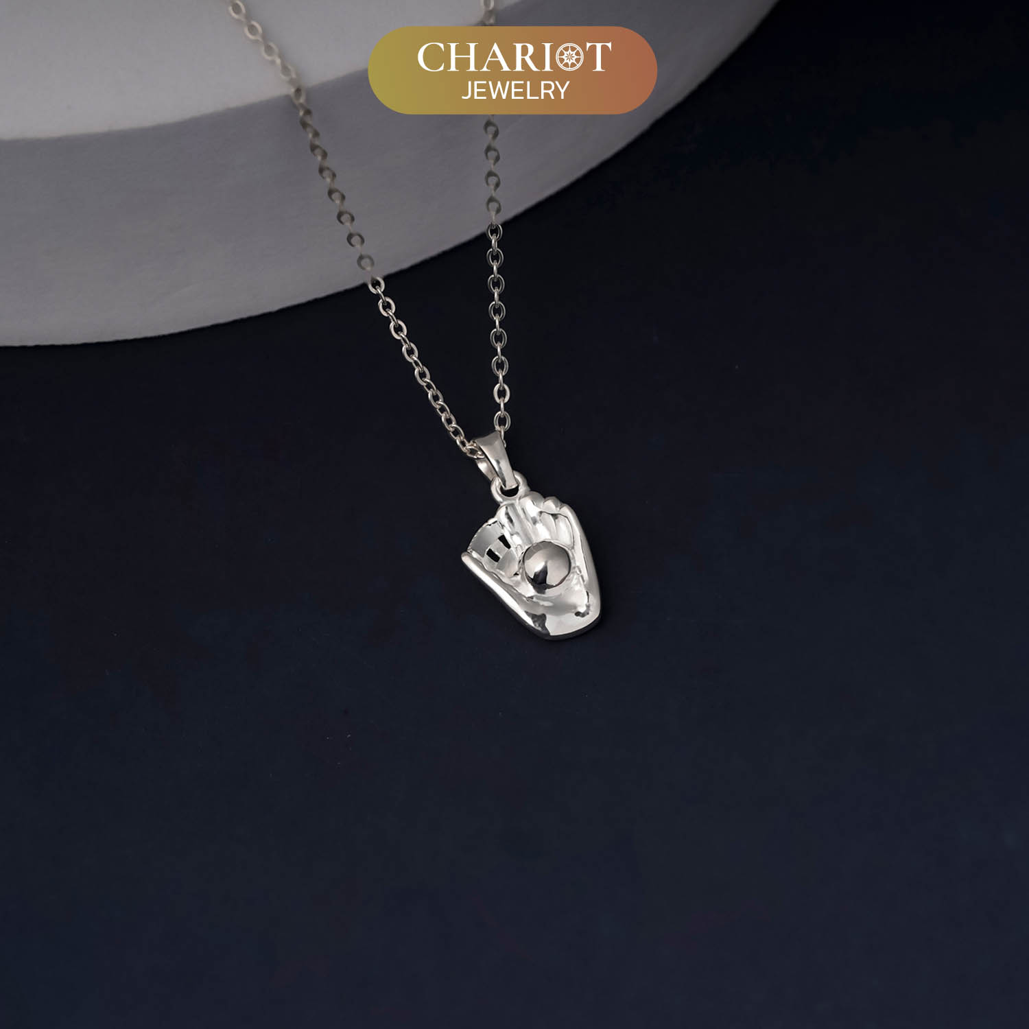 Baseball Catcher's Mitt Necklace