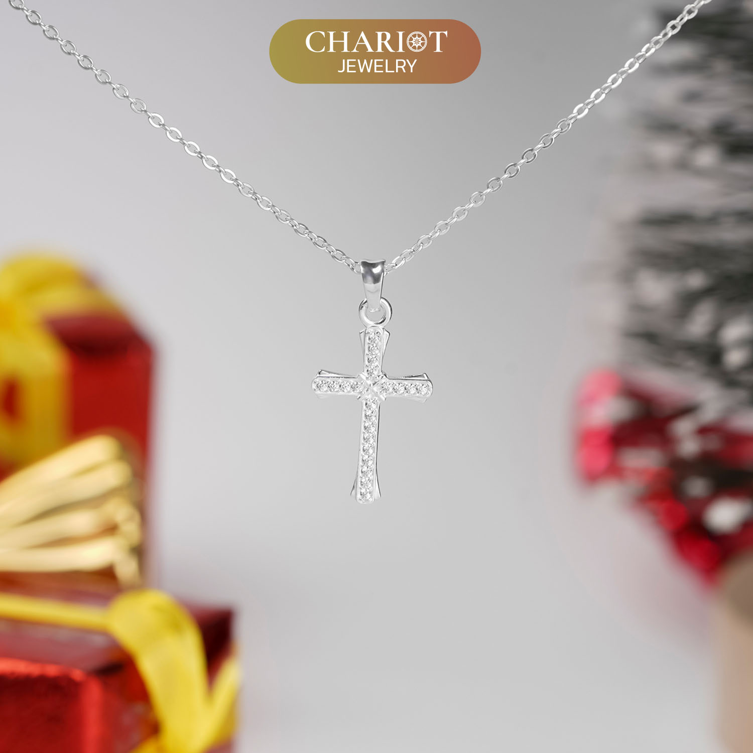 Crystal Cross Necklace