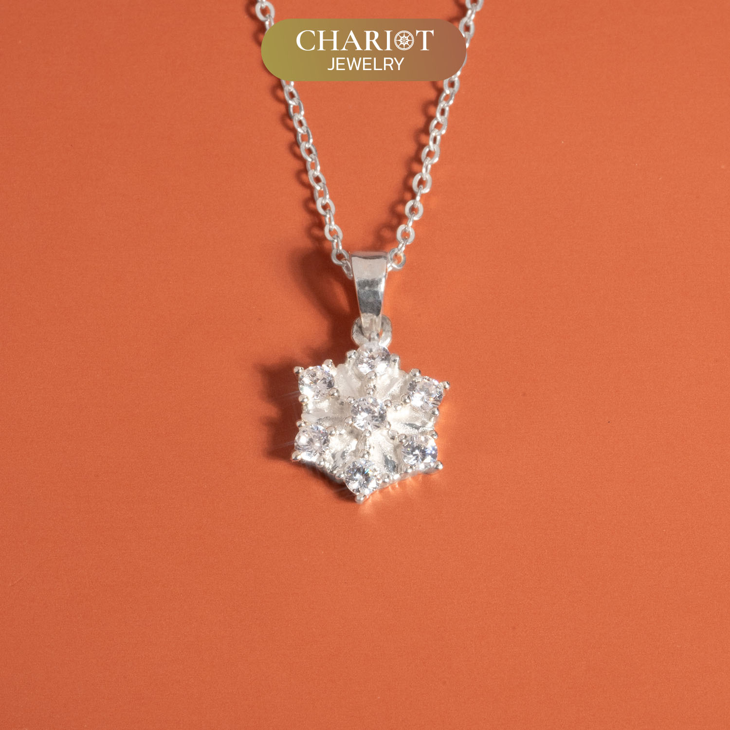 Minimalist Snowflake Necklace