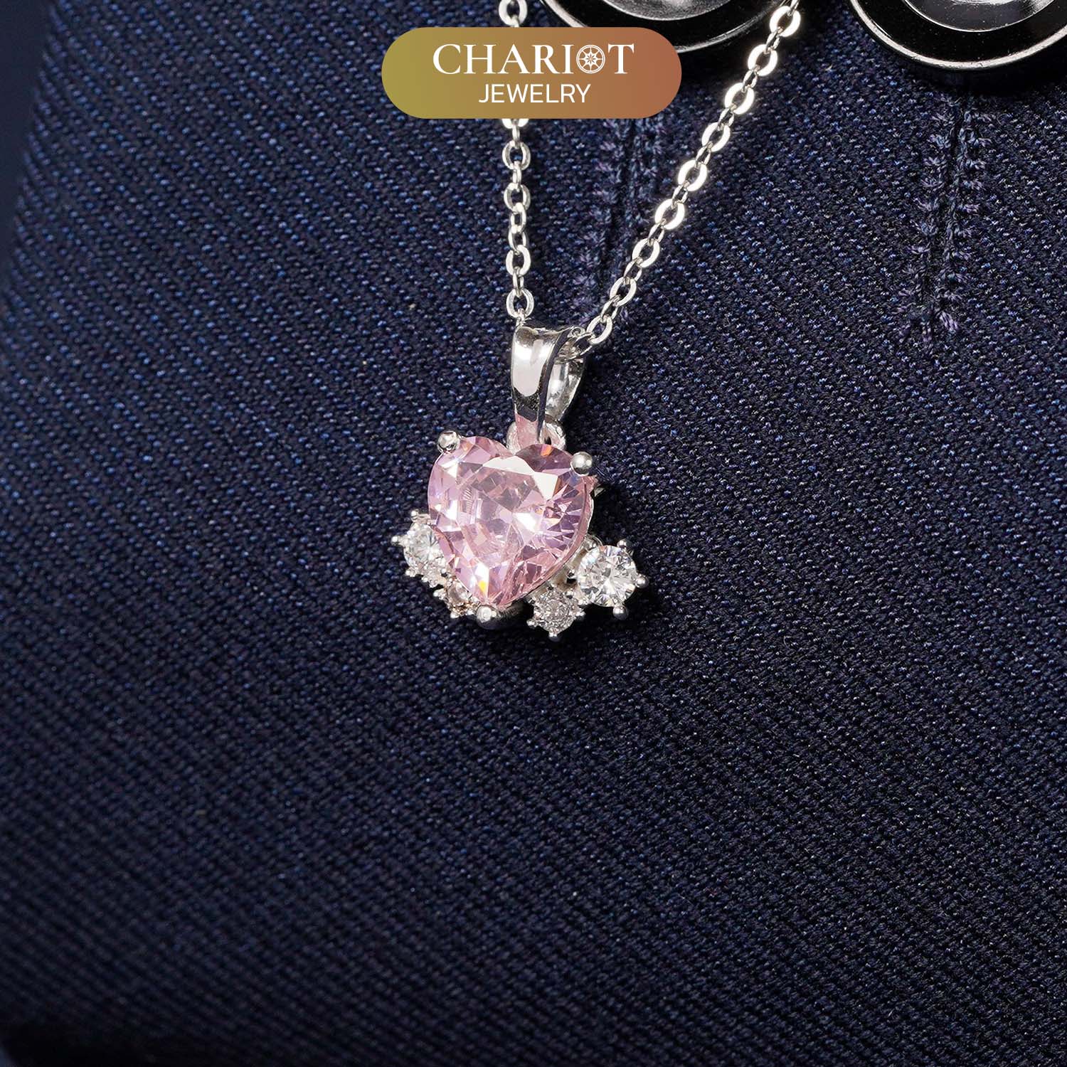 Carnation Heart Necklace