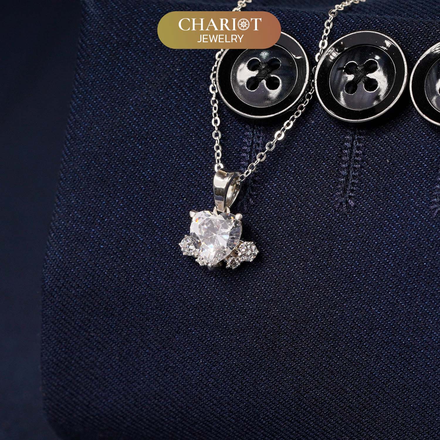 Carnation Heart Necklace