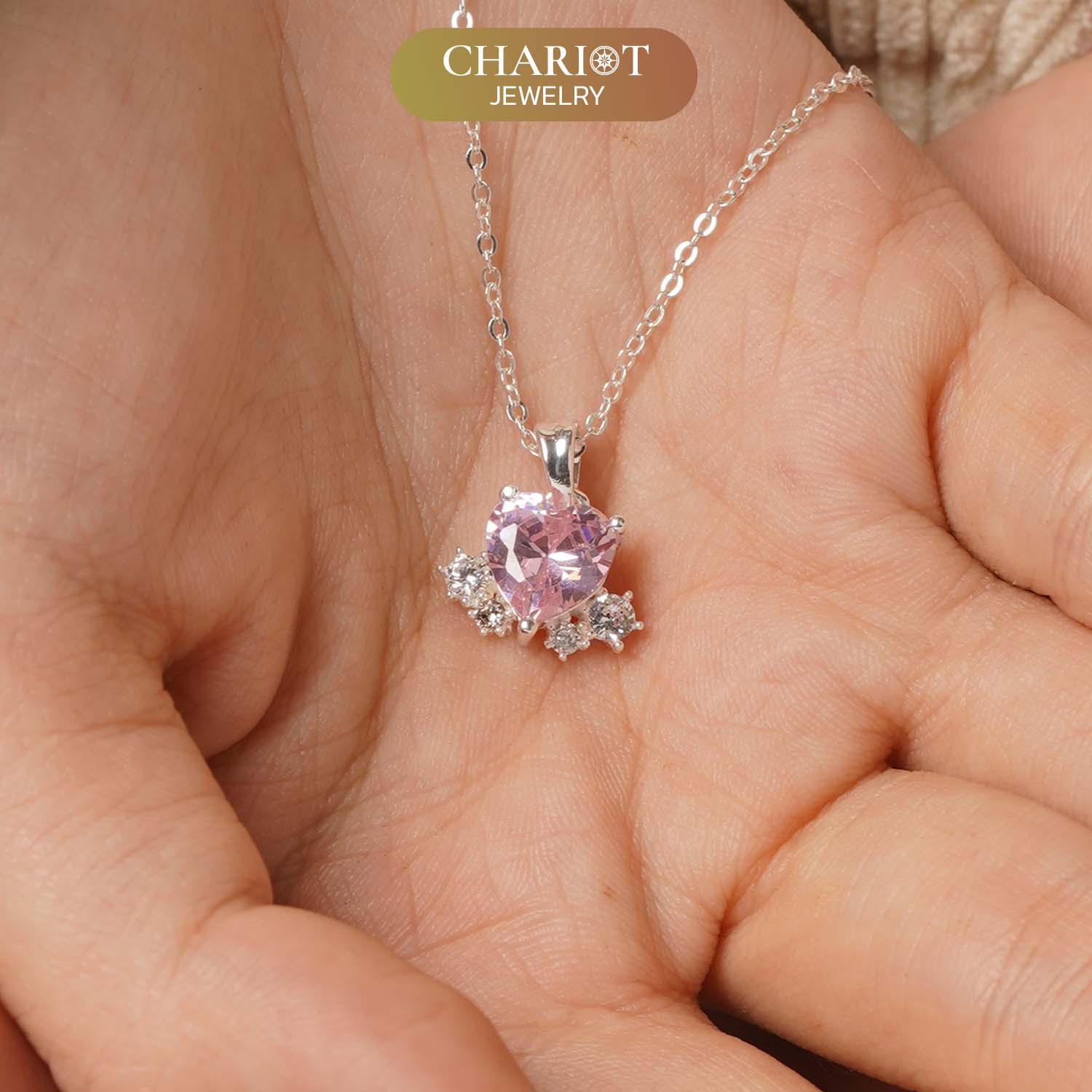Carnation Heart Necklace