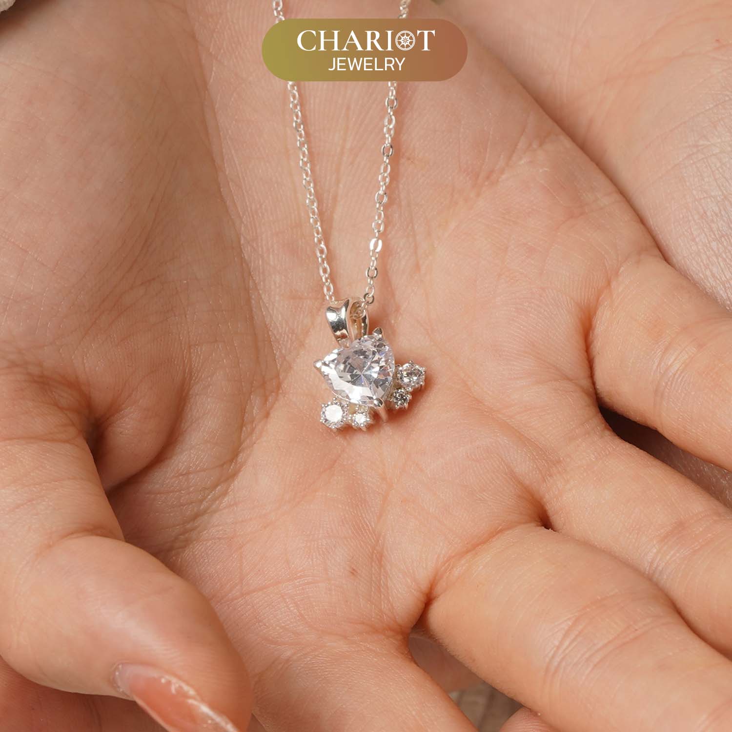 Carnation Heart Necklace