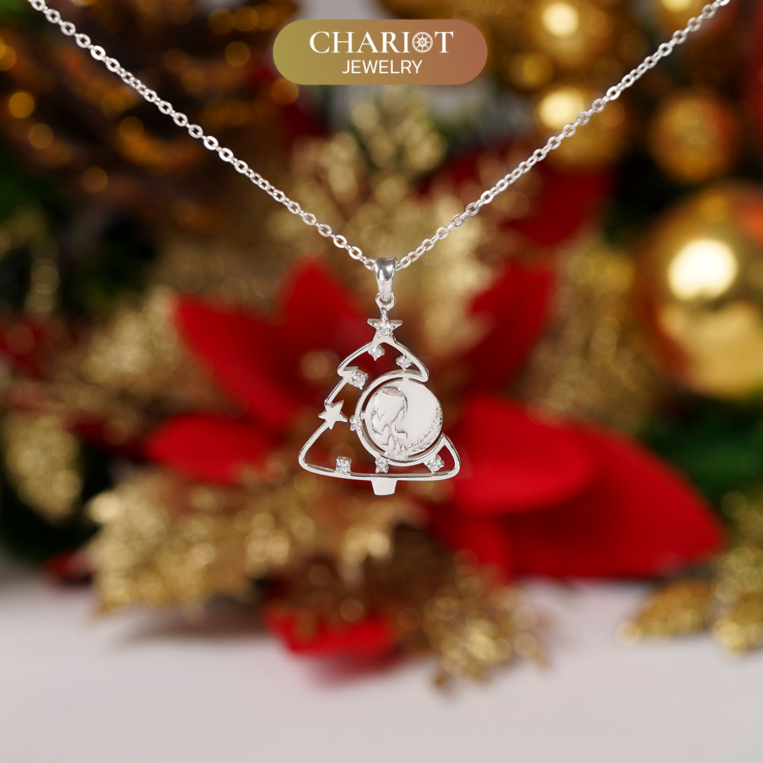 Virgo Chrismas Tree Necklace