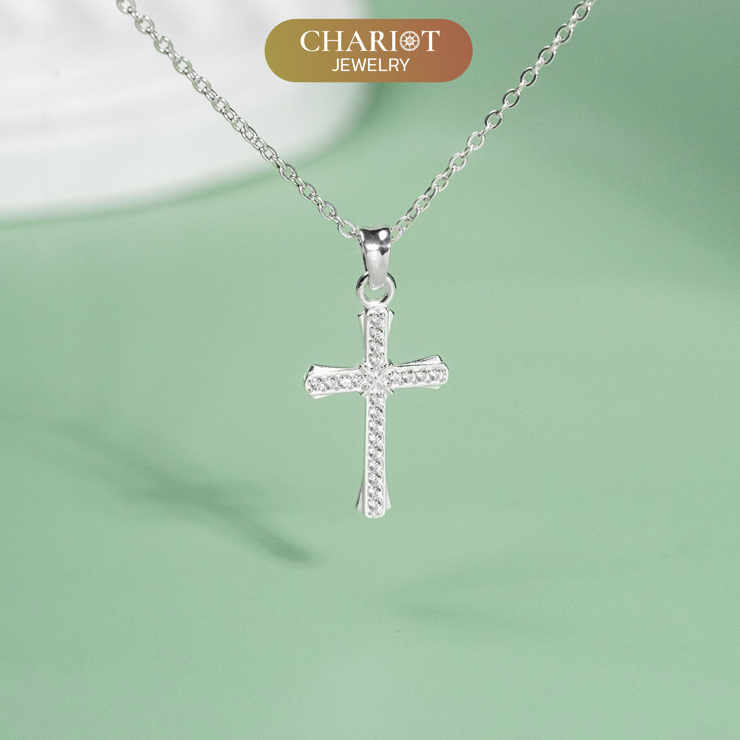 Crystal Cross Necklace