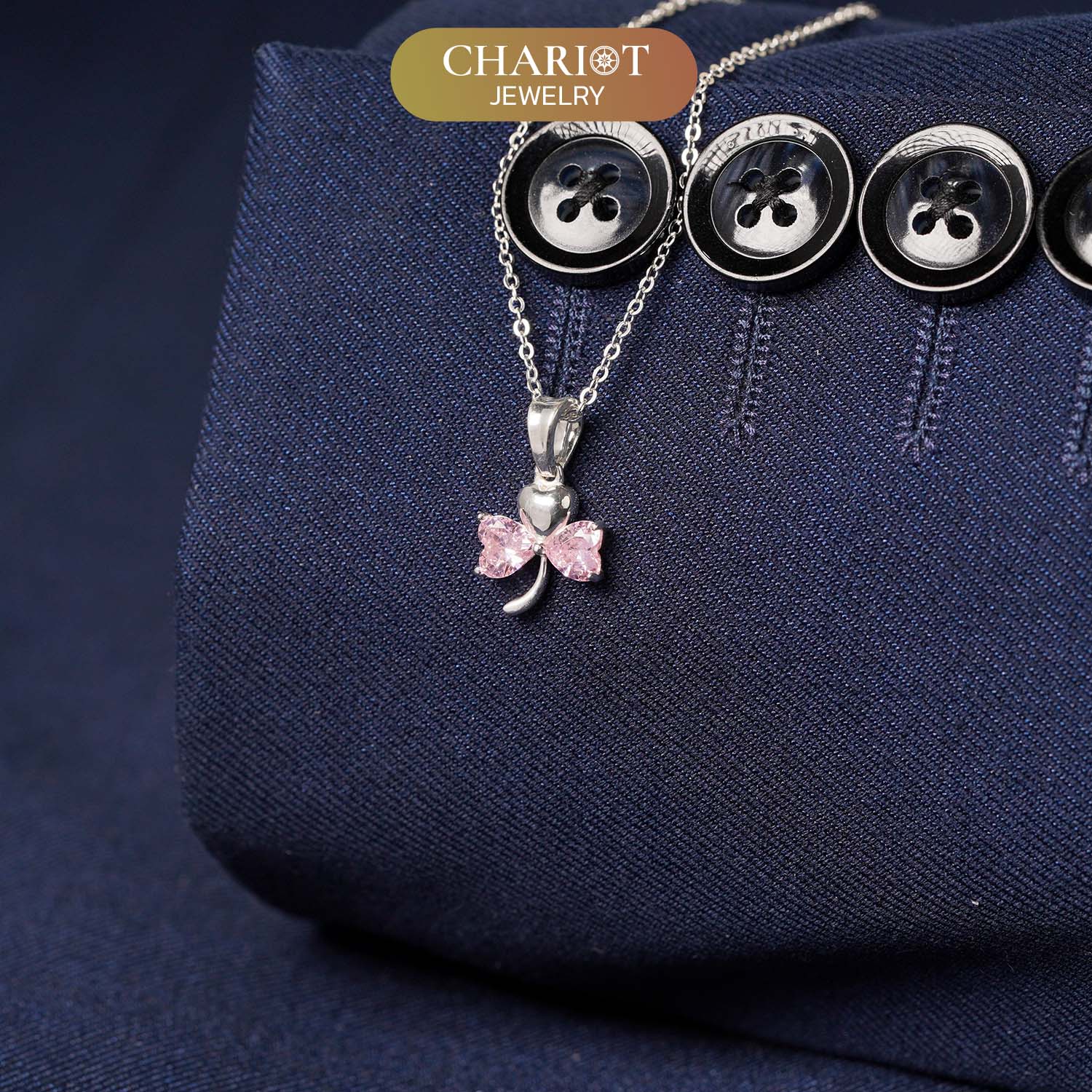 Tri-Heart Leaf Necklace