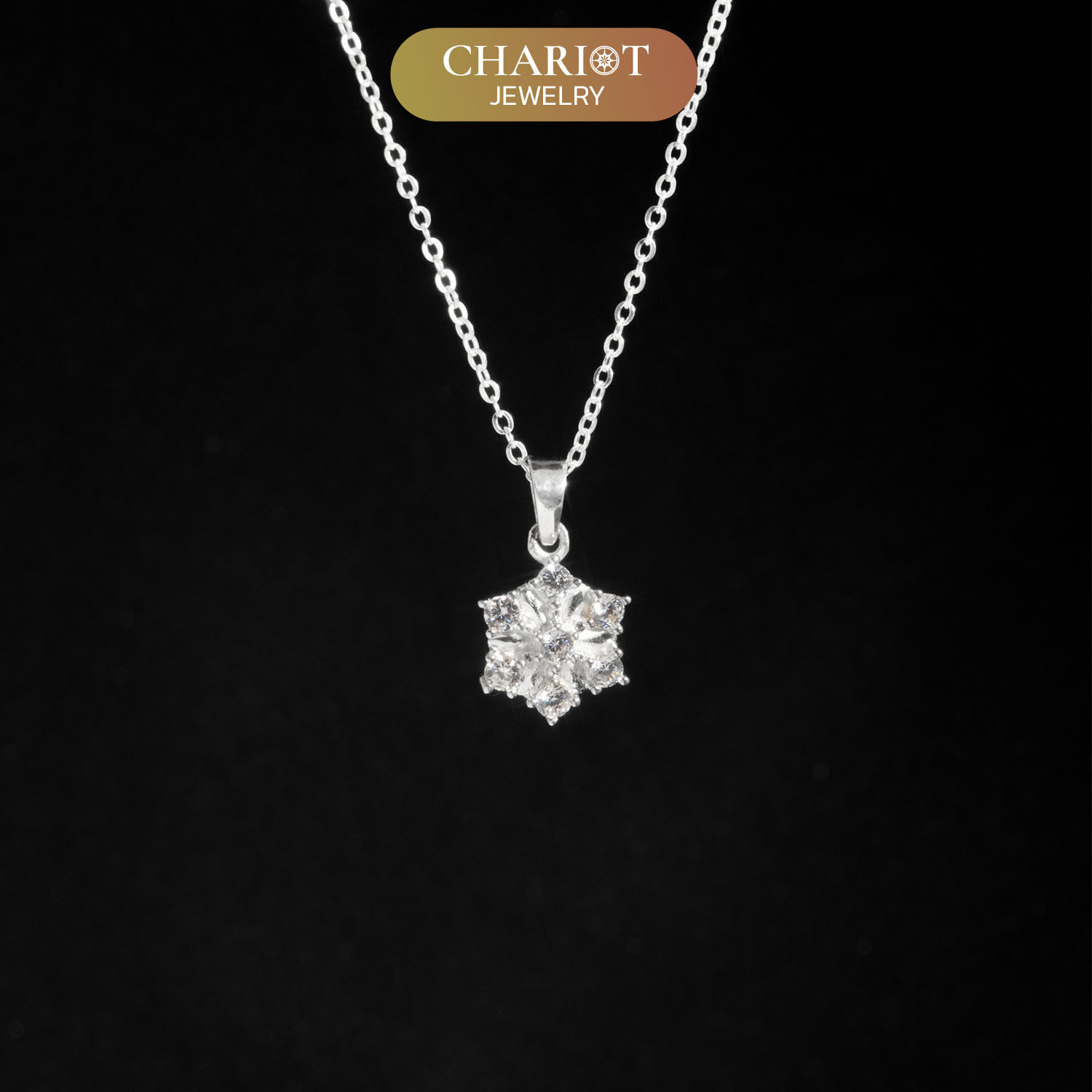 Minimalist Snowflake Necklace