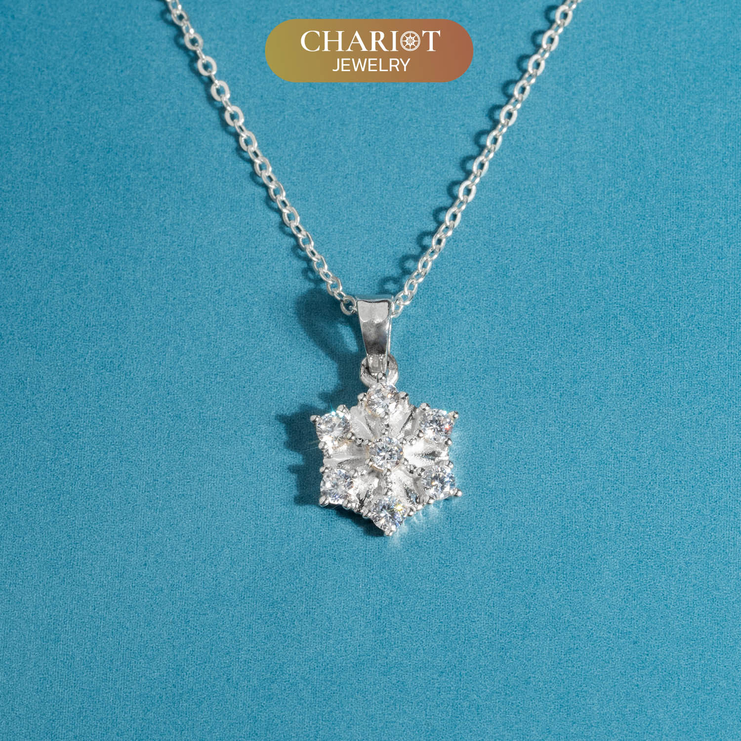 Minimalist Snowflake Necklace