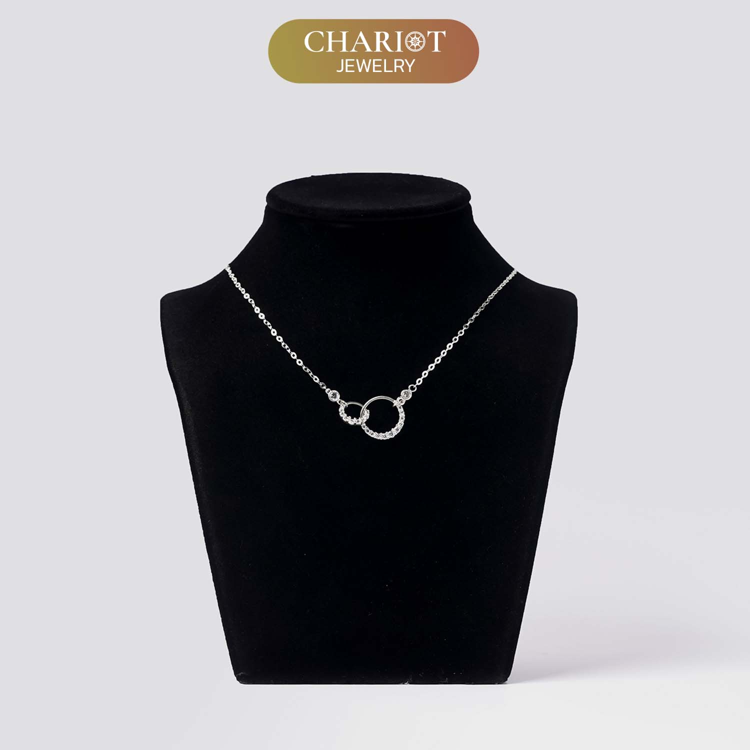 Round Hoop Dangle Necklace