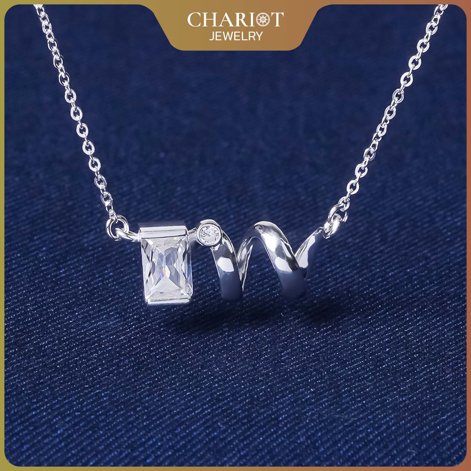 Unique Spiral Design Necklace