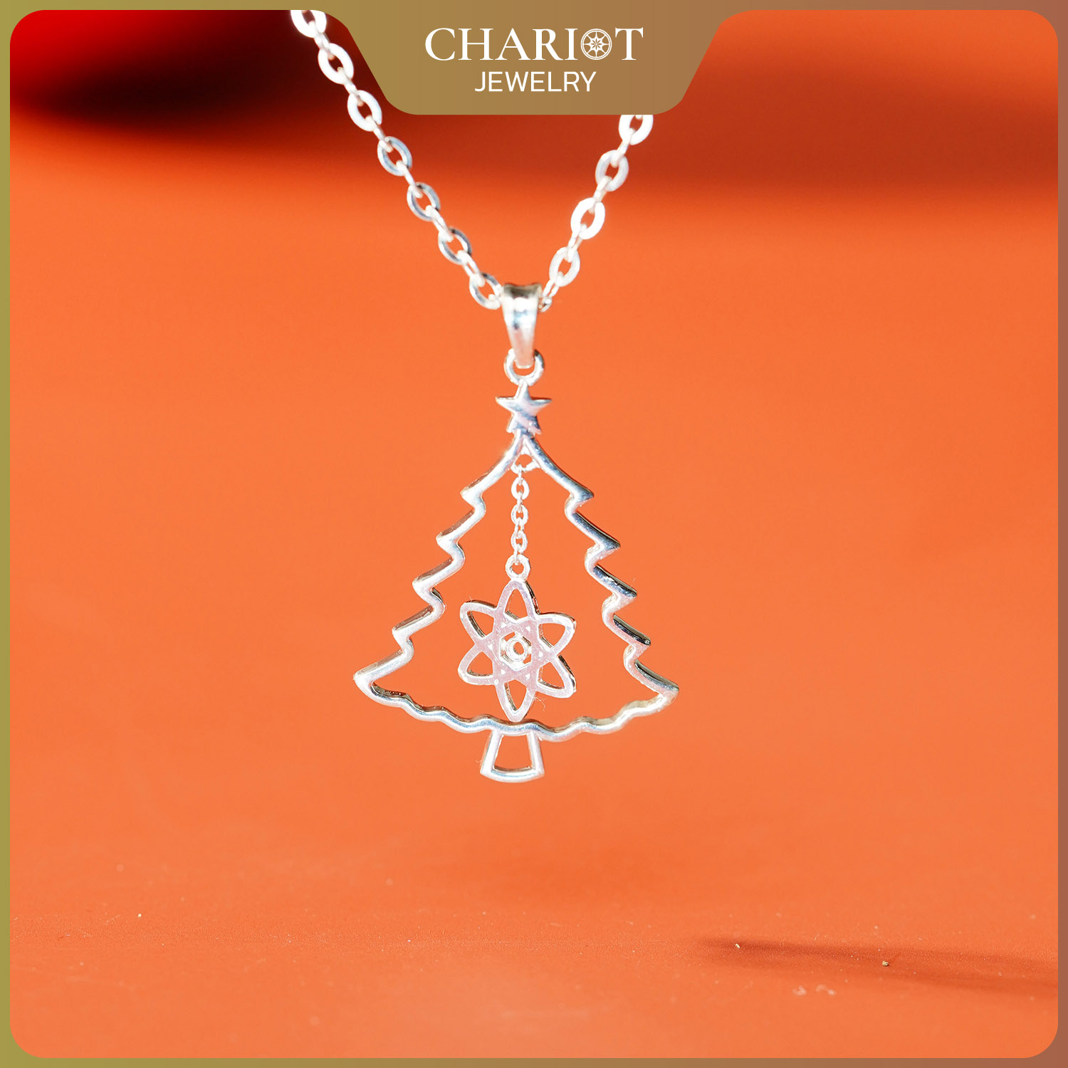 Cosmic Christmas Tree Necklace