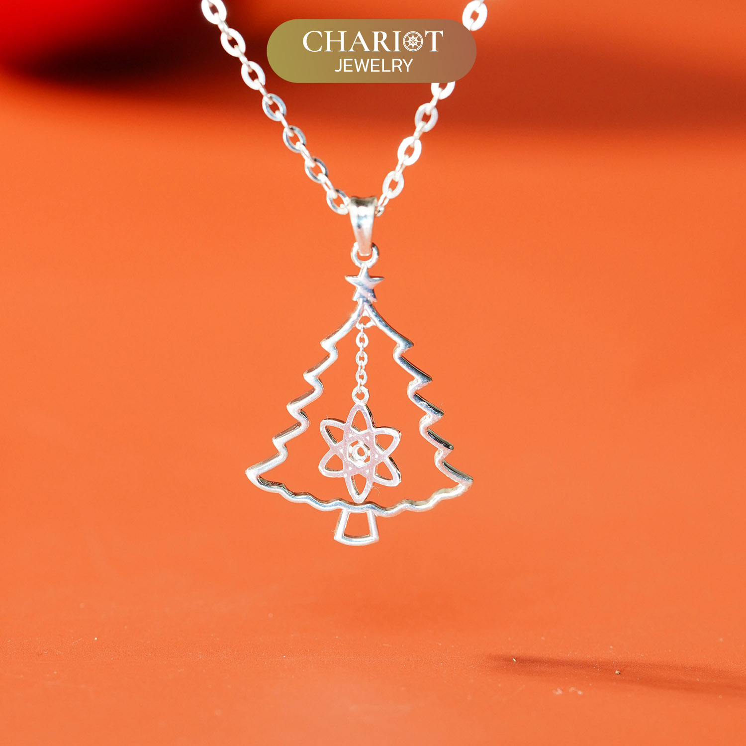 Cosmic Christmas Tree Necklace