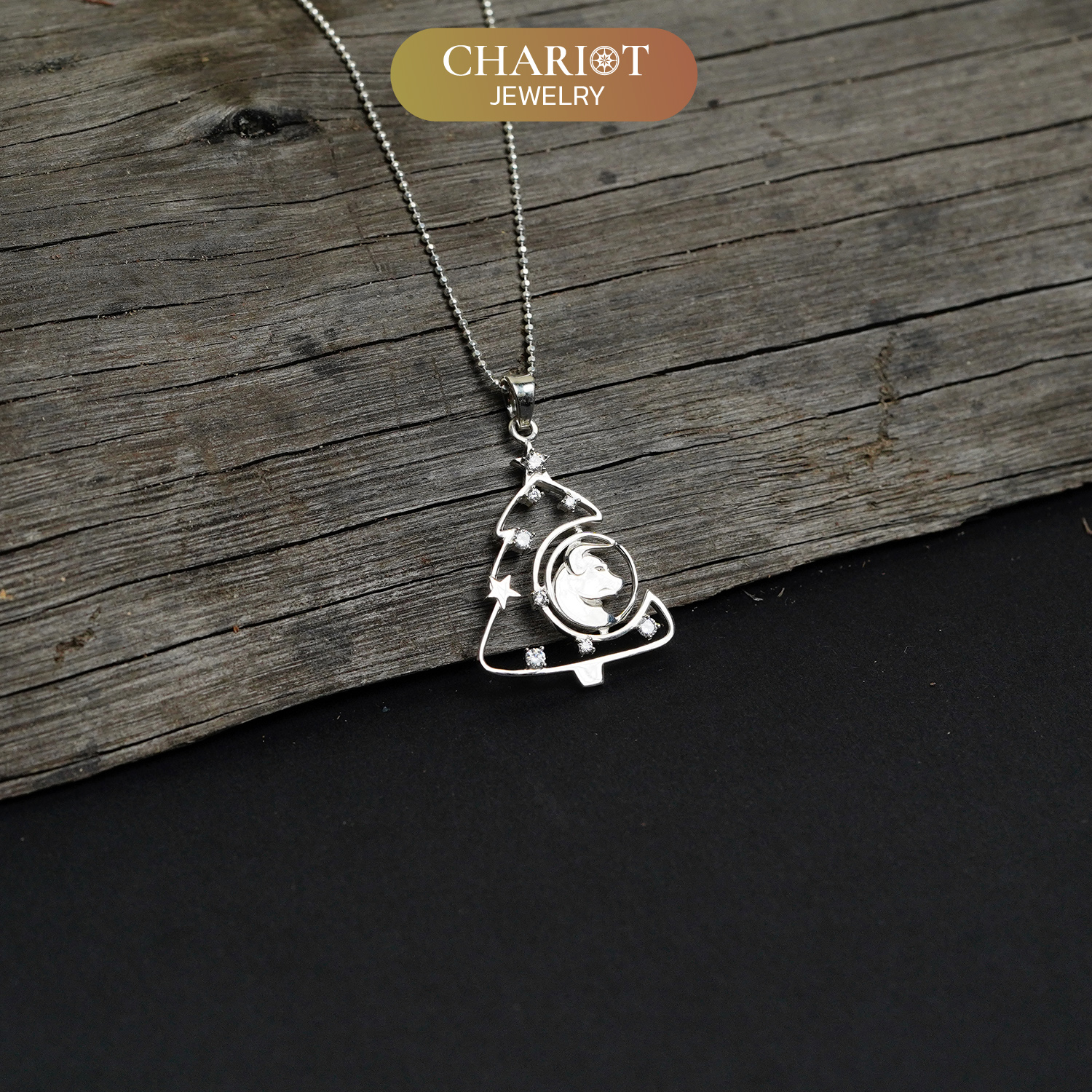 Taurus Chrismas Tree Necklace
