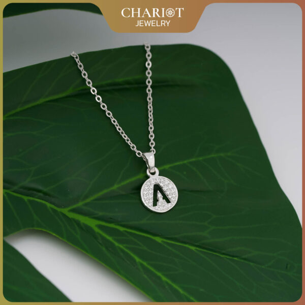 Initial Letter Charm Necklace