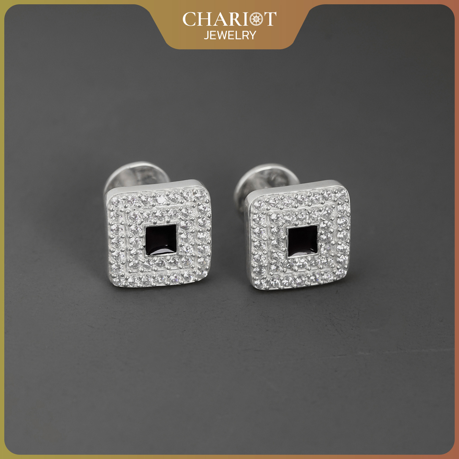 Square Gem Radiance Cufflinks