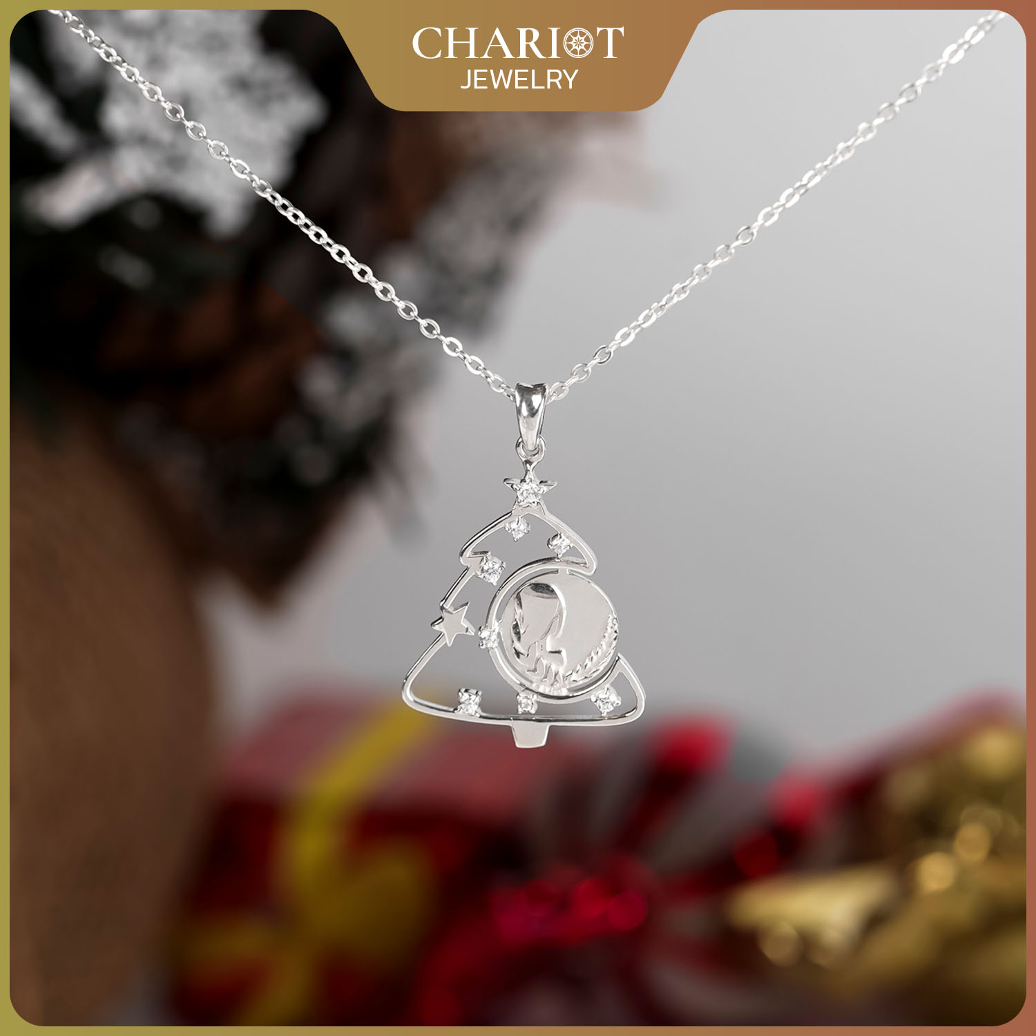 Virgo Chrismas Tree Necklace