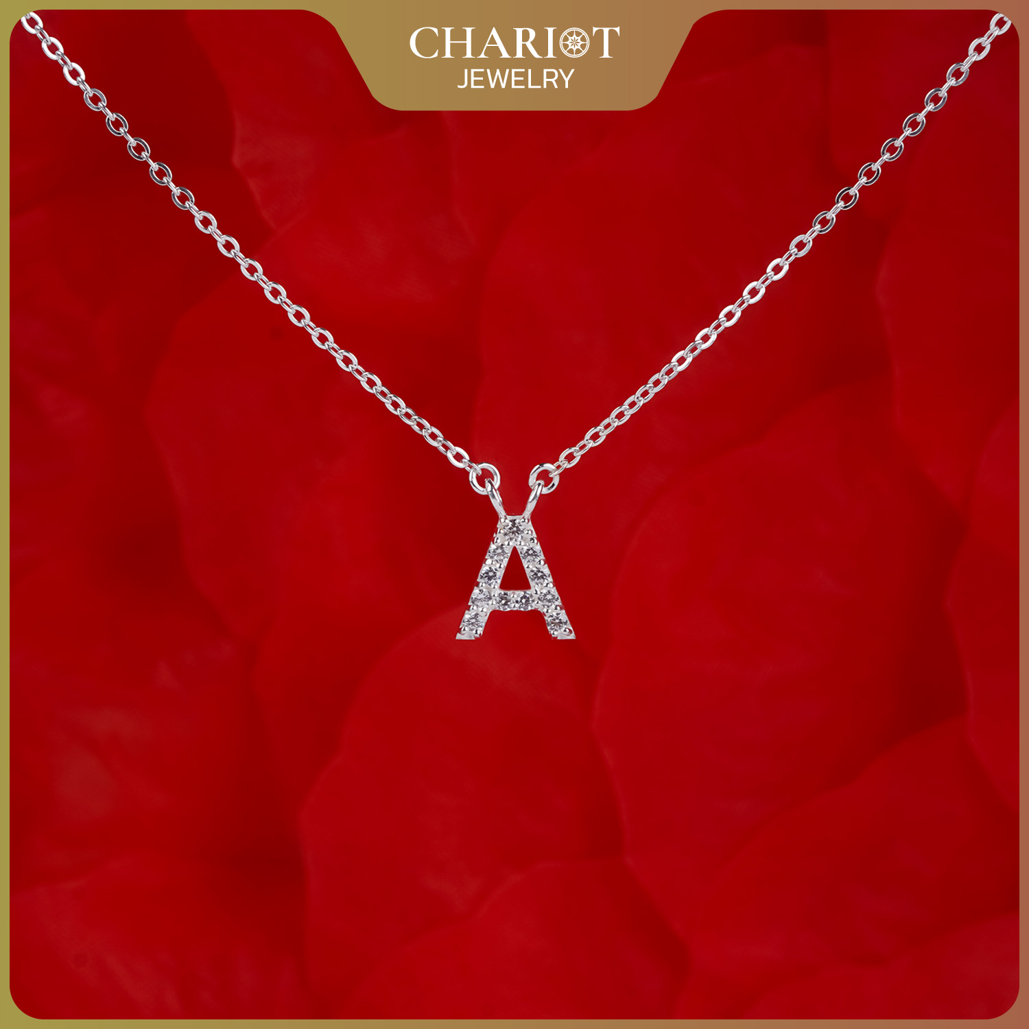 Personalized Sparkle Initial Necklace