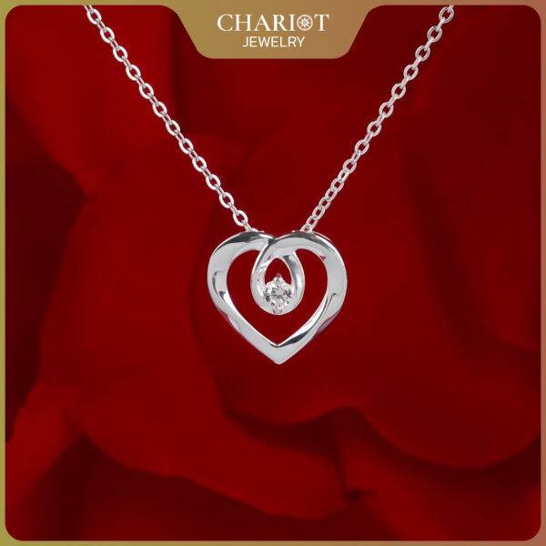 Halo Heart Necklace