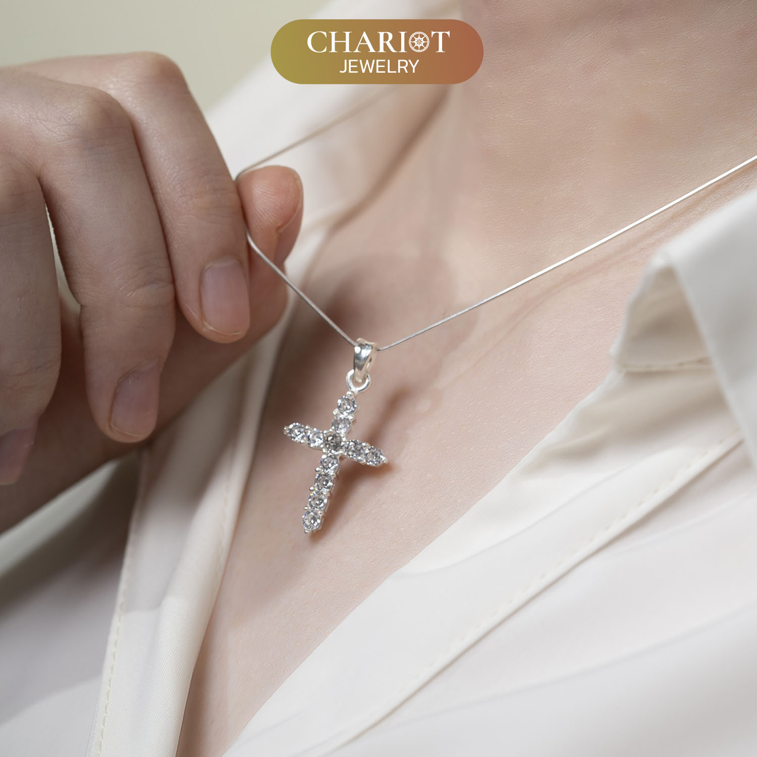 Personalized Gifts From Grooms To Mother In Law - Classic Cross Pendant Necklace - I Promise to Love Your daughter Forevermore - Image 4