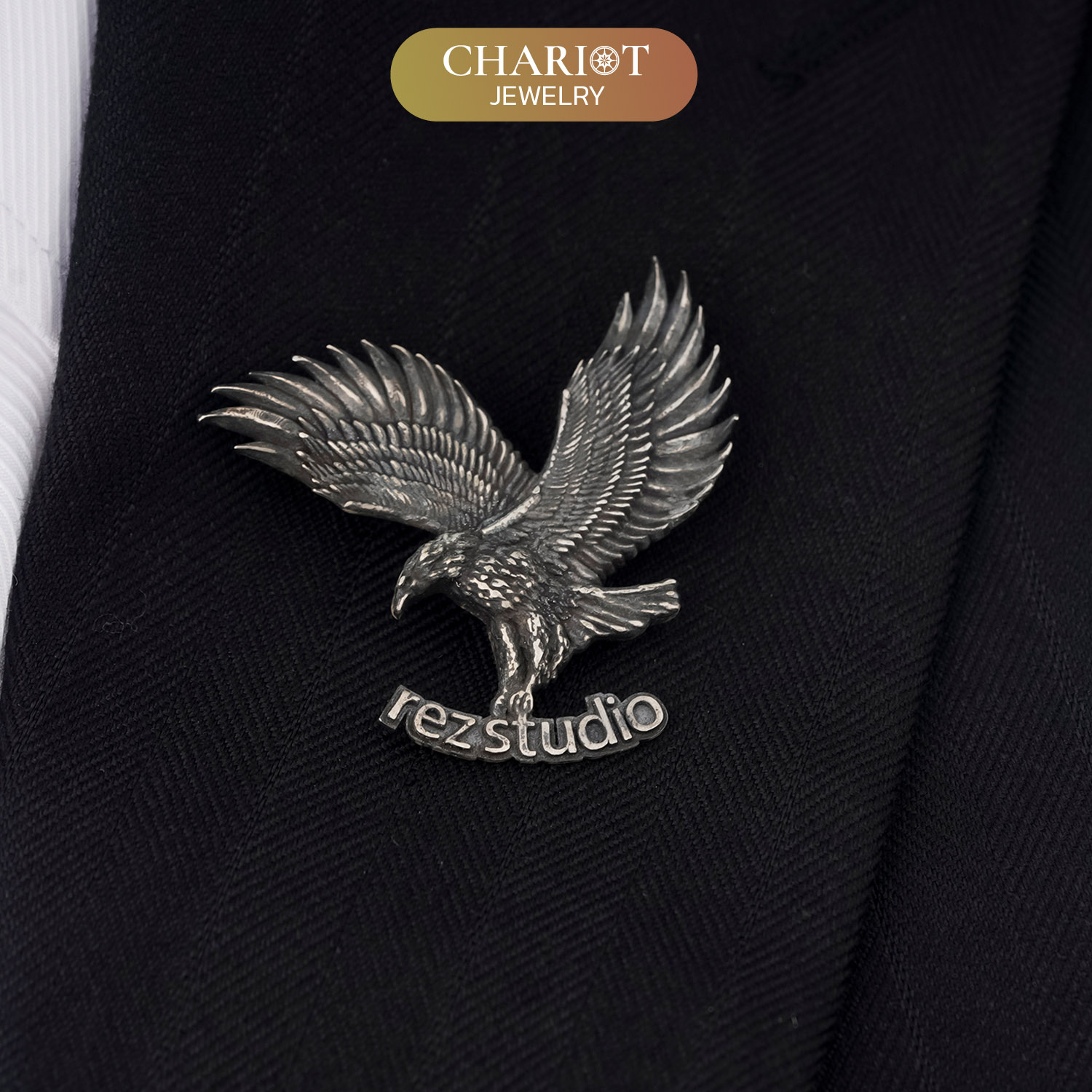 Personalized Majestic Eagle Pin