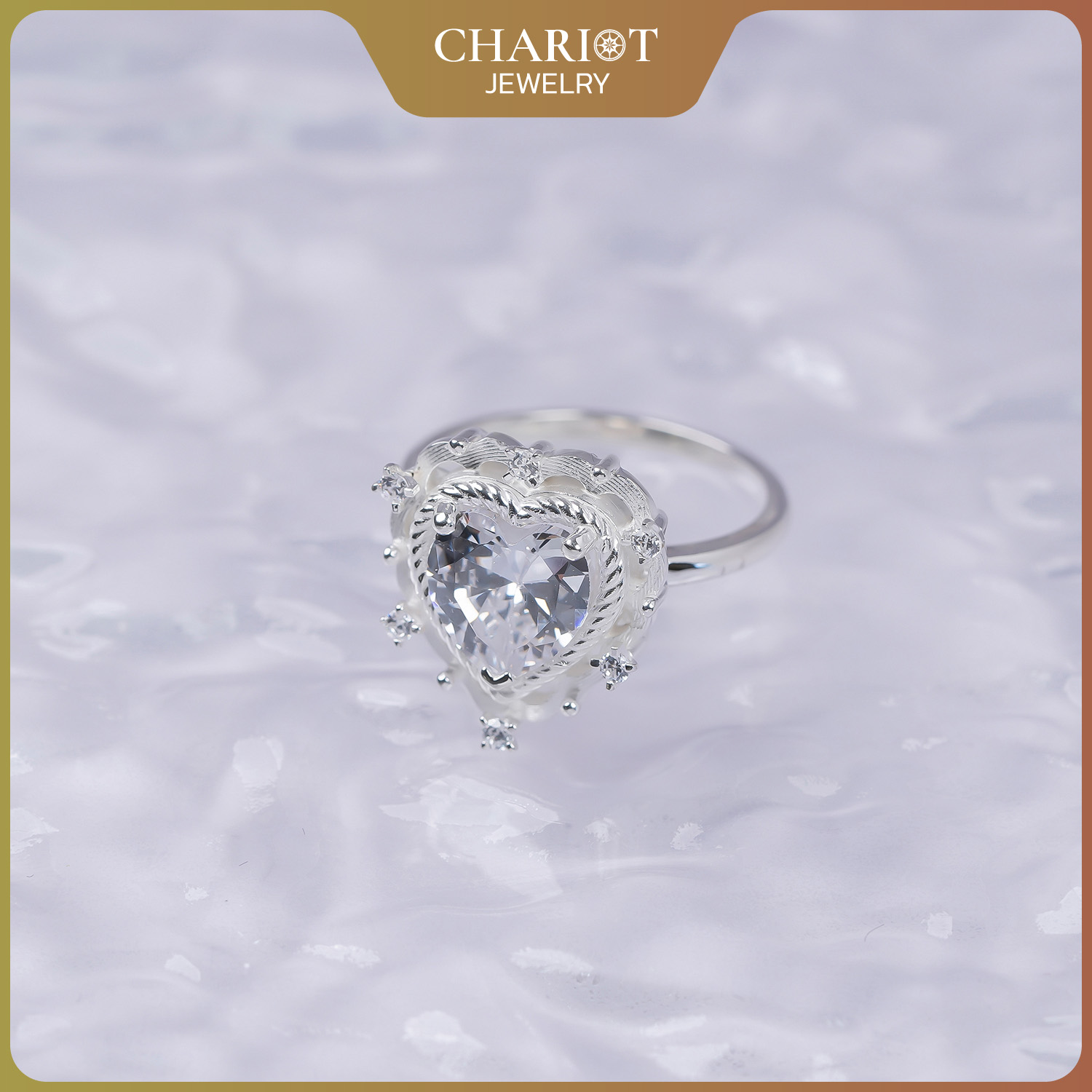 Glittering Love Engagement Ring - Image 7