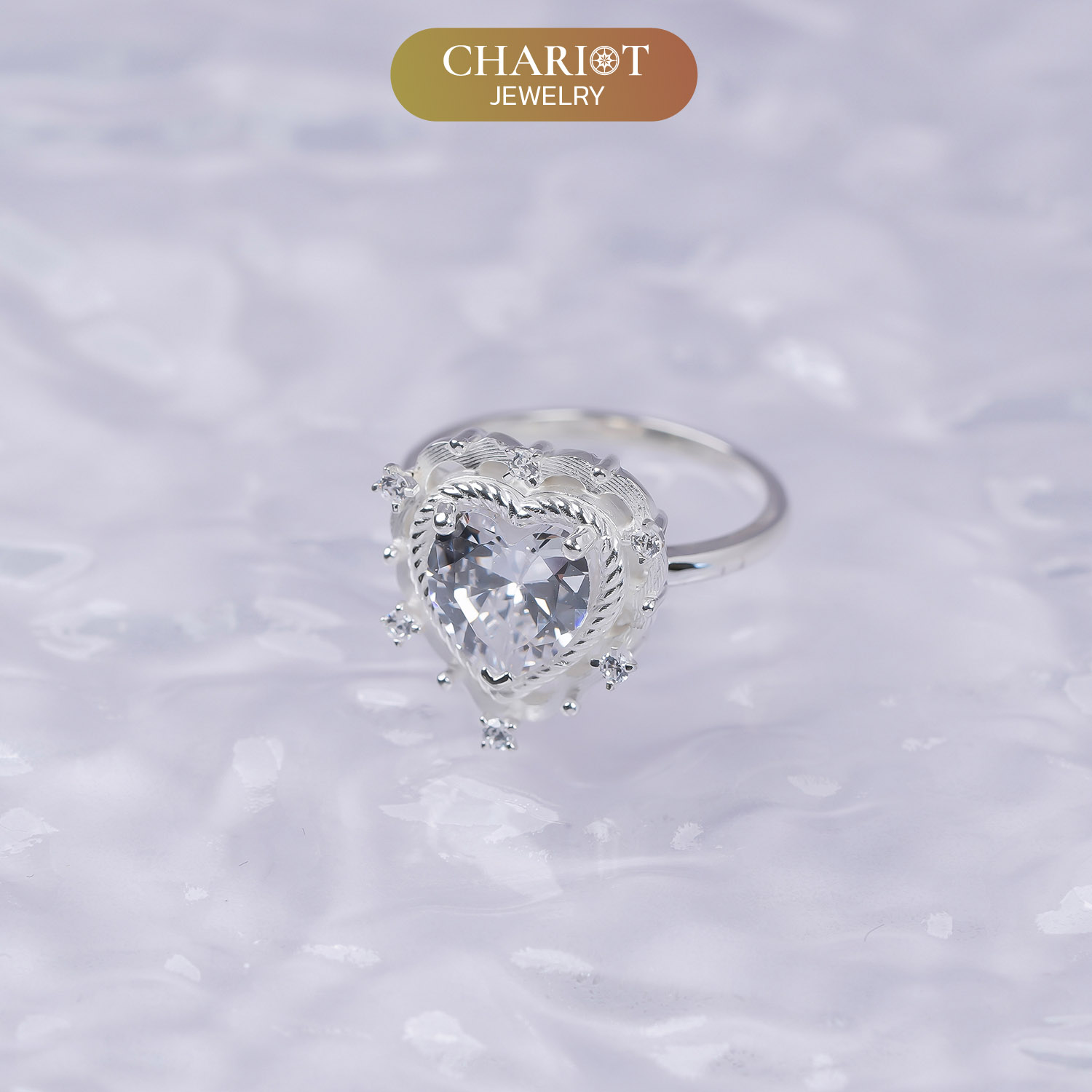 Glittering Love Ring