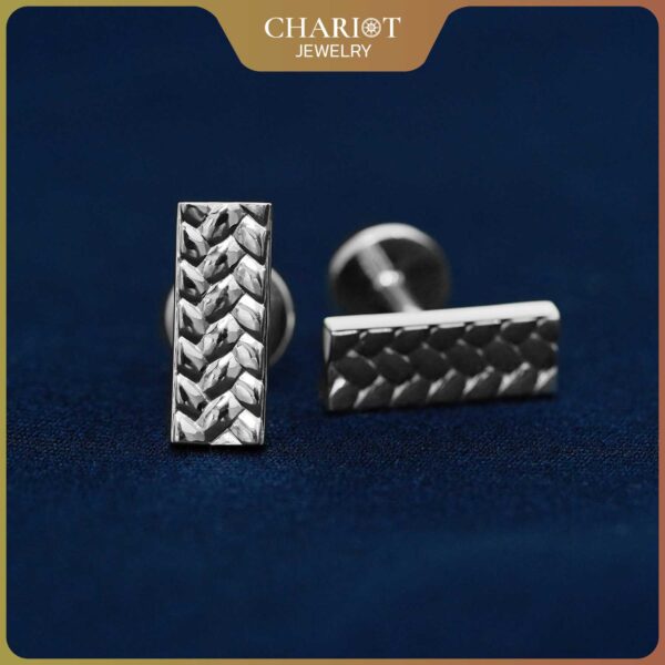 Geometric Weave Cufflinks