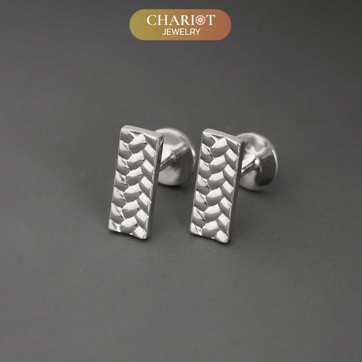Geometric Weave Cufflinks