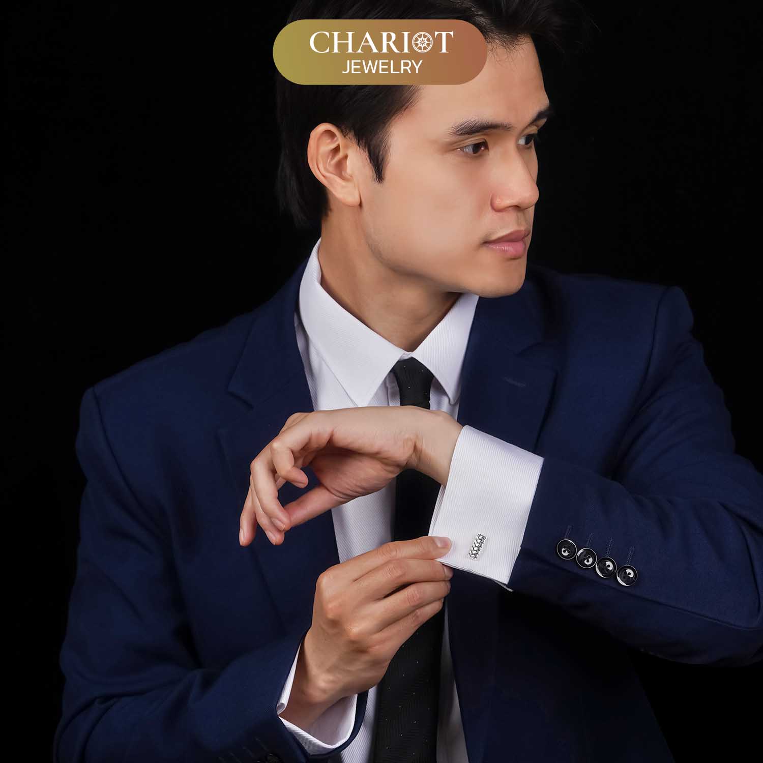 Geometric Weave Cufflinks