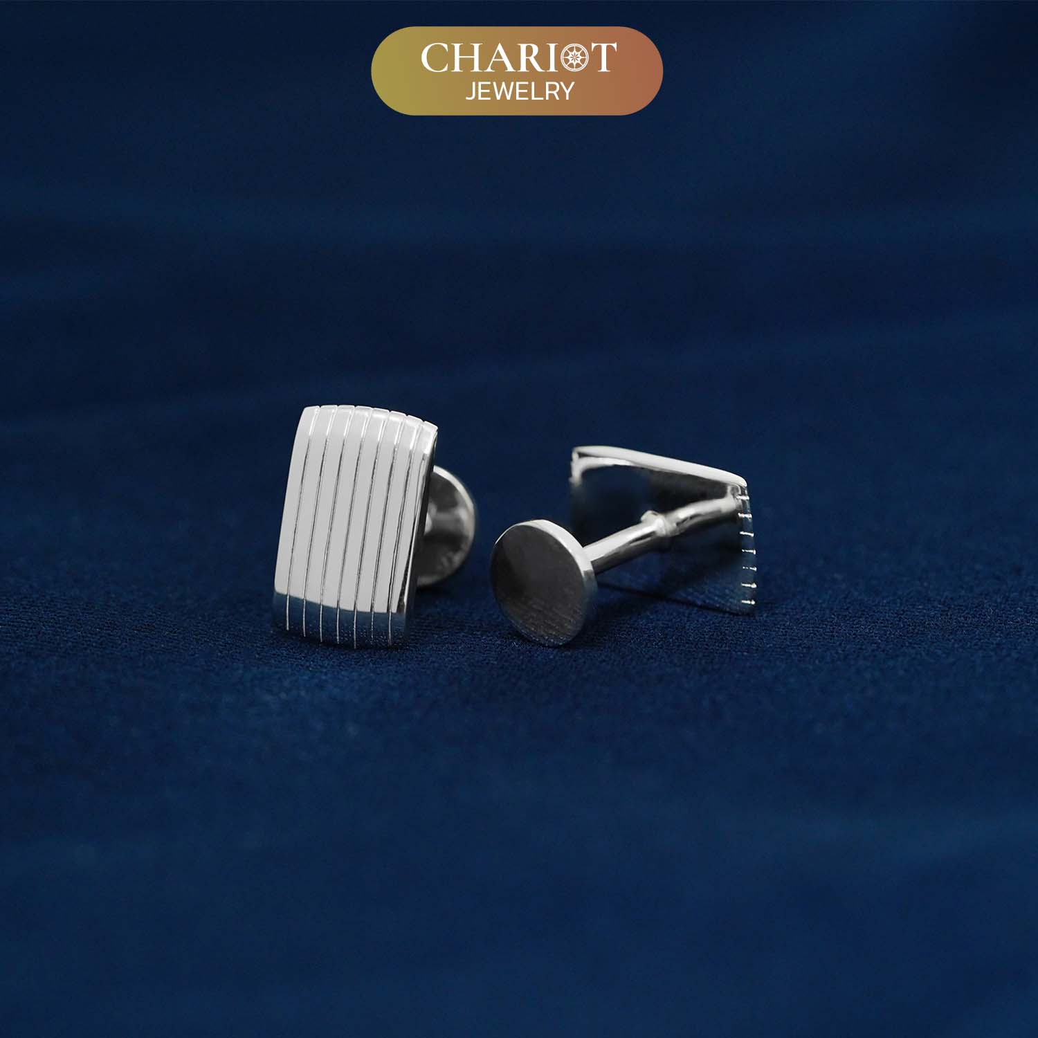 Classic Stripe Rectangles Cufflinks