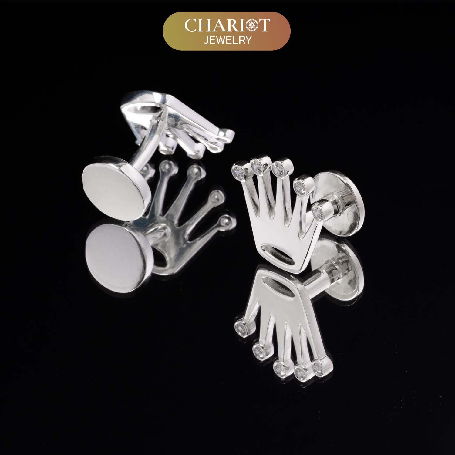 Regal Crown Cufflinks