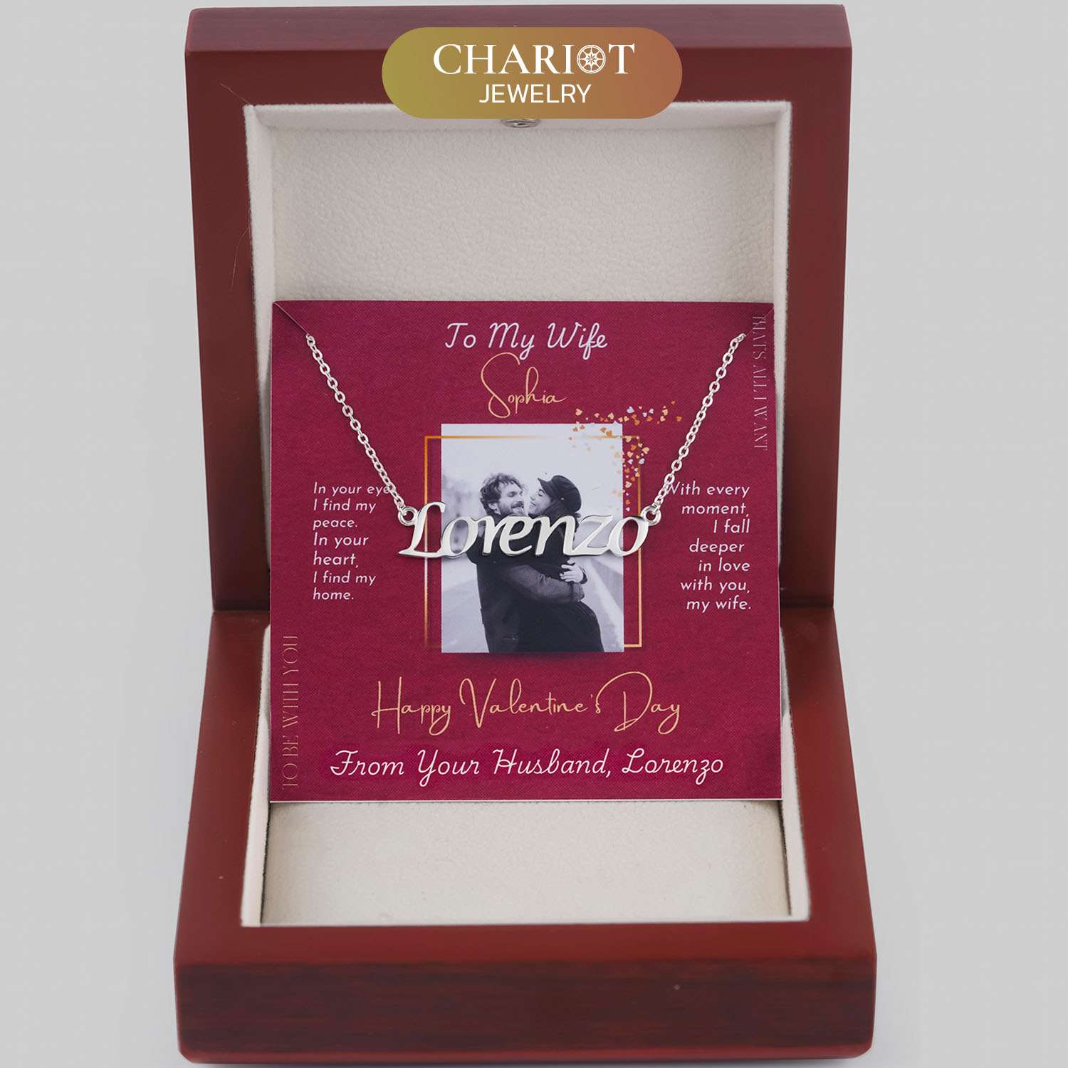 Personalized Lucida Calligraphy Name Necklace