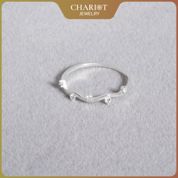 Glittering Wave Ring