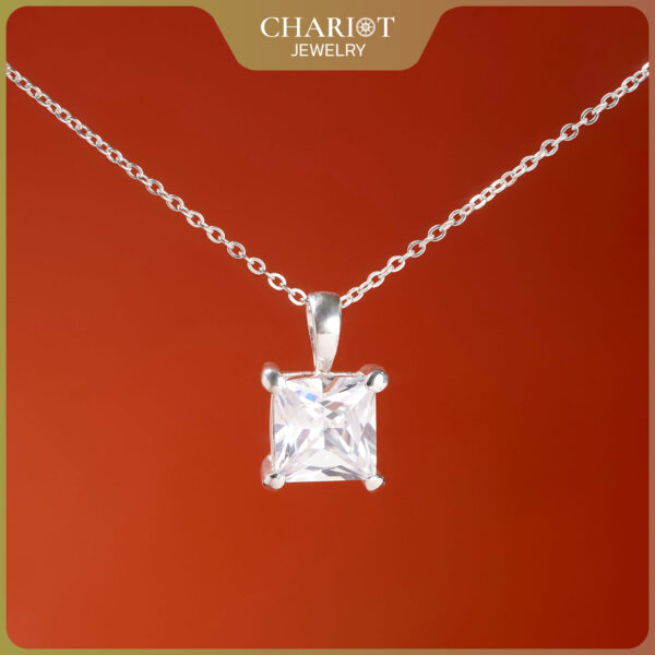 Classy Square Pendant Necklace