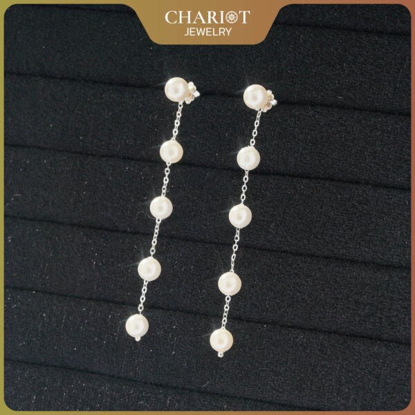 Real Long Pearl Earrings