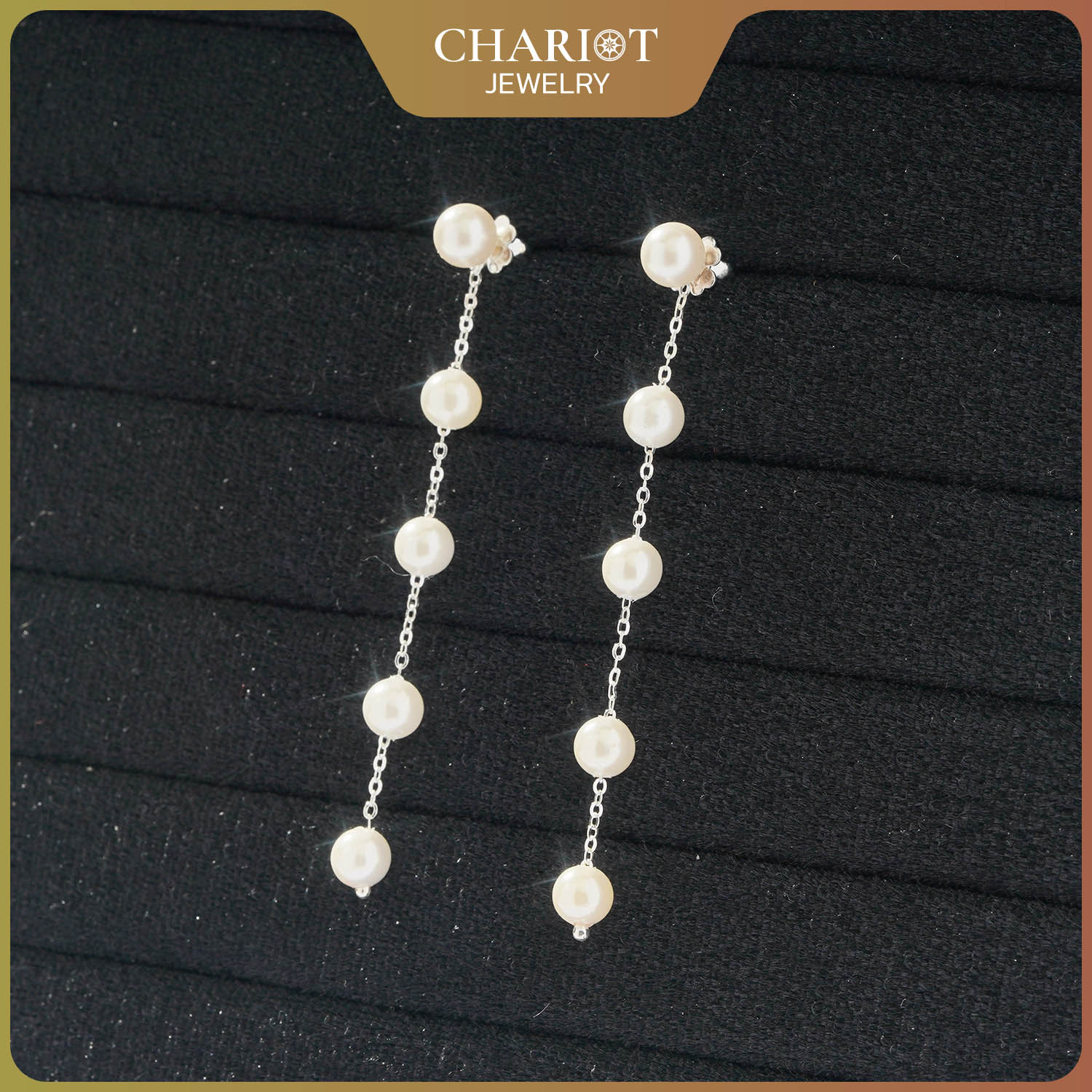 Real Long Pearl Earrings