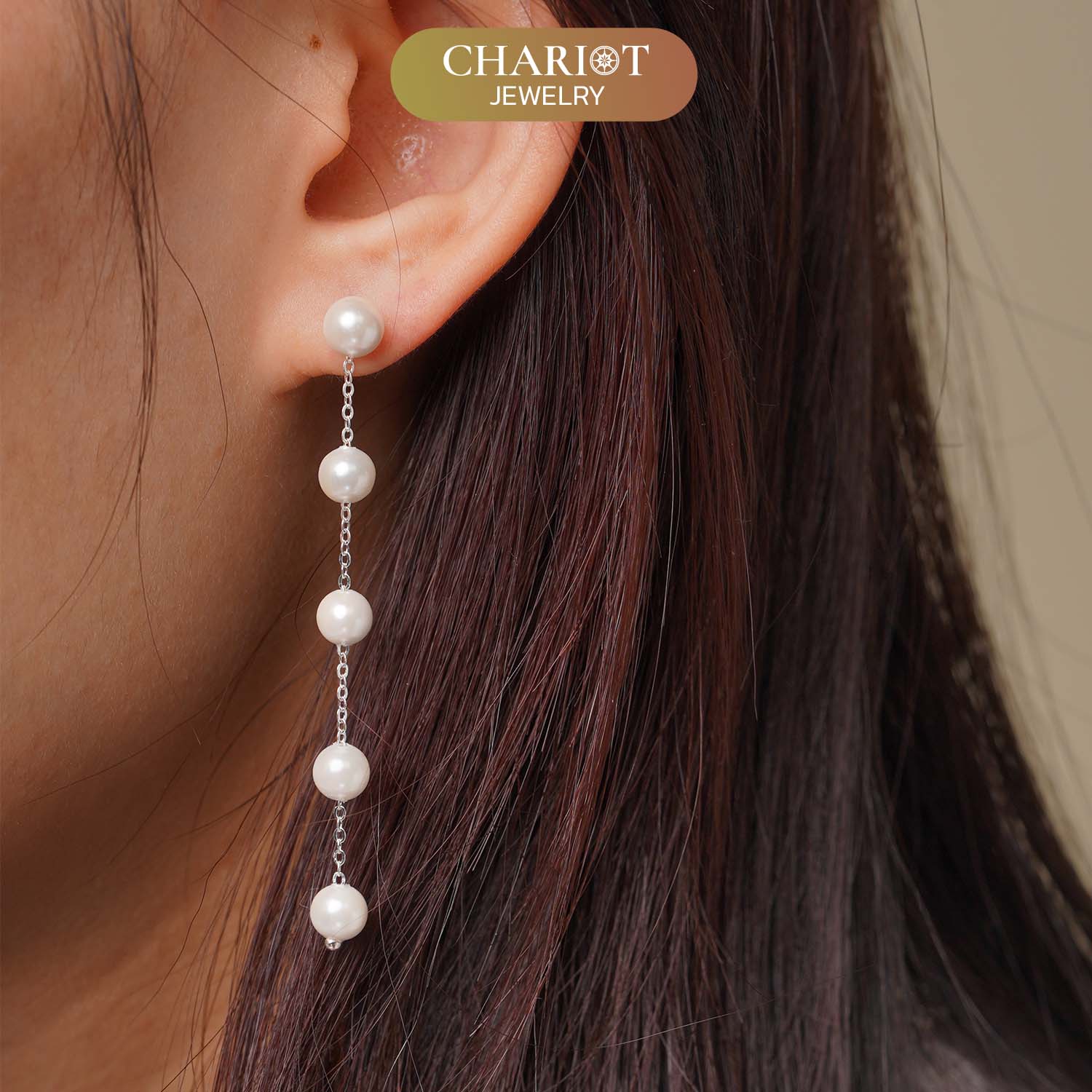 Real Long Pearl Earrings