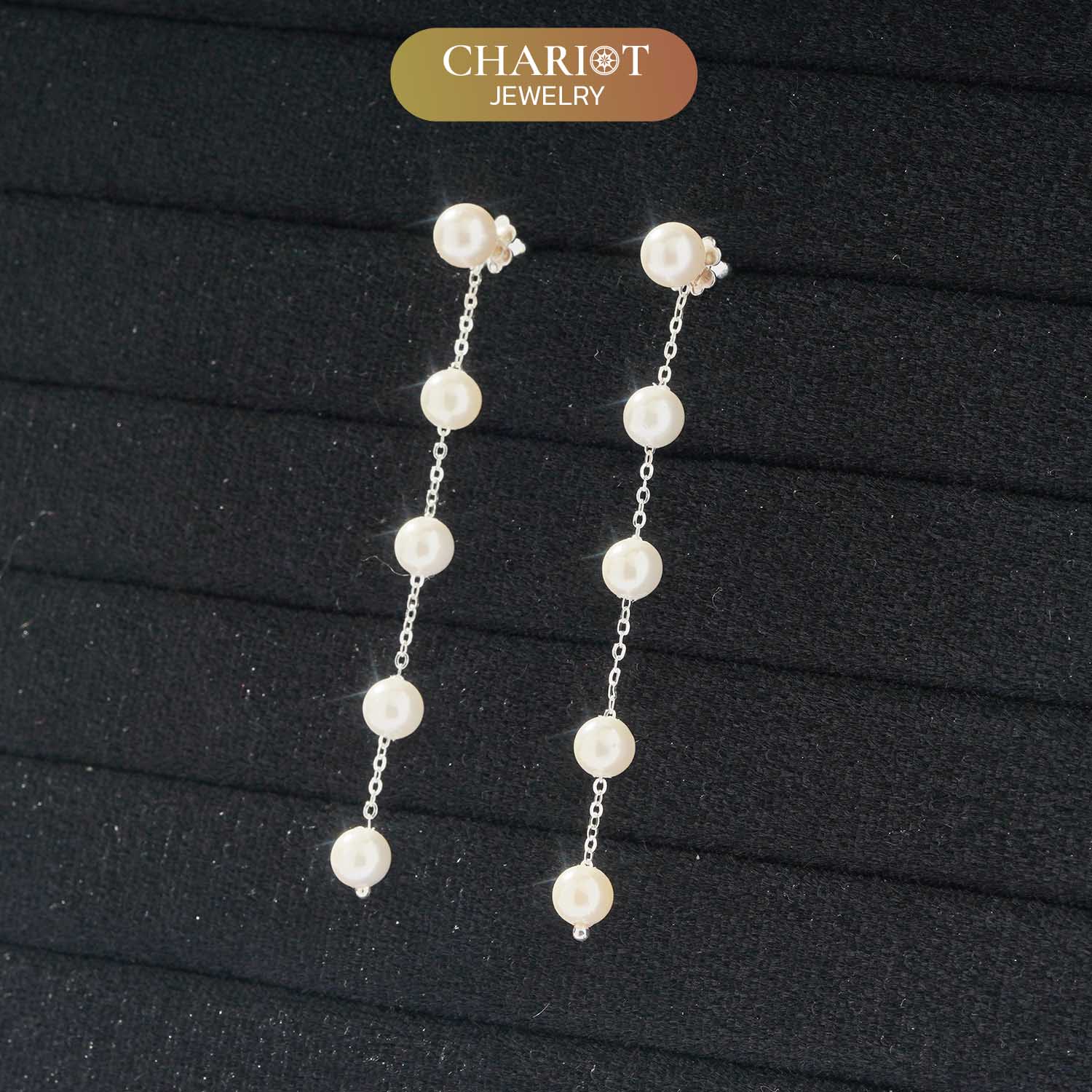Real Long Pearl Earrings