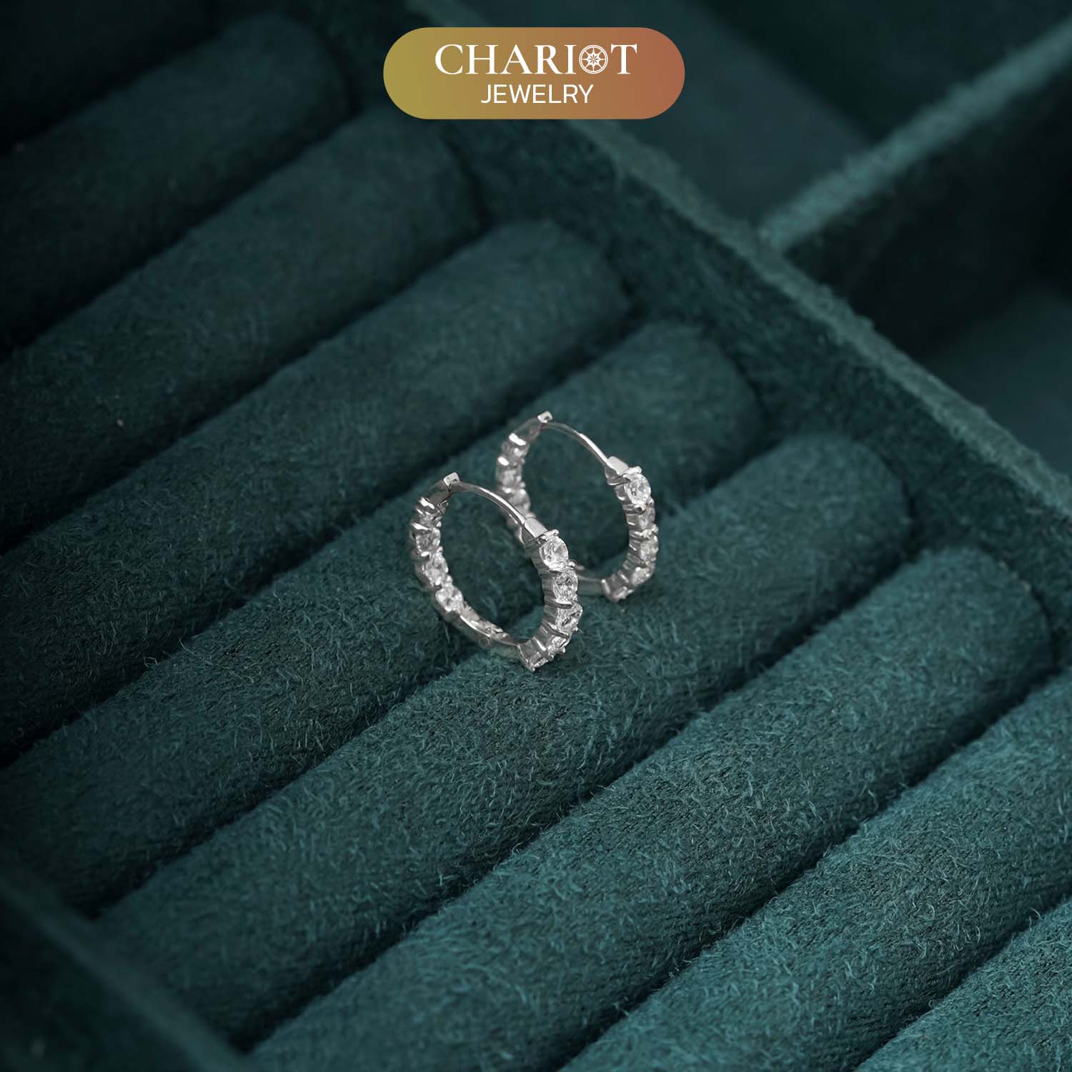 Stones Round Earrings