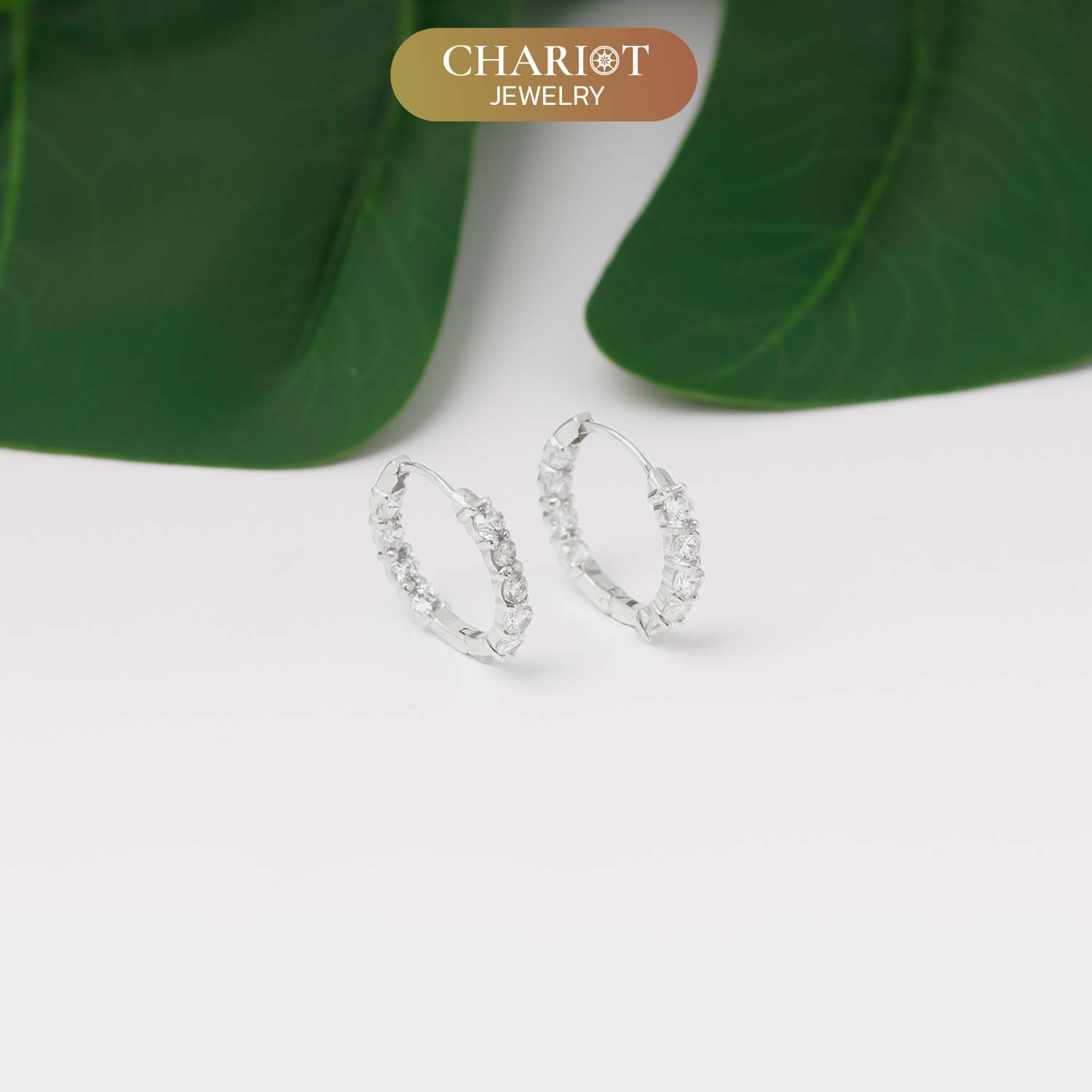 Stones Round Earrings